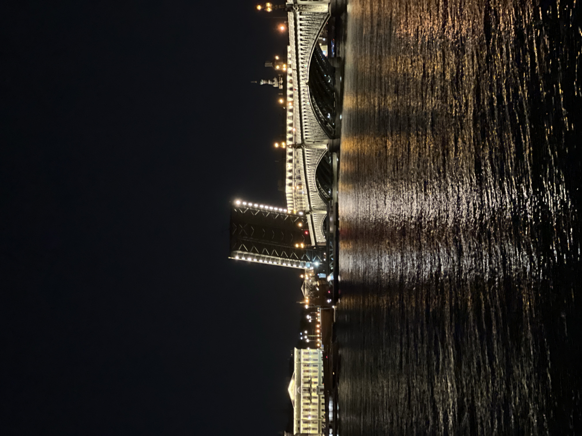Palace Bridge raises for Russian vessel passage in Saint Petersburg
