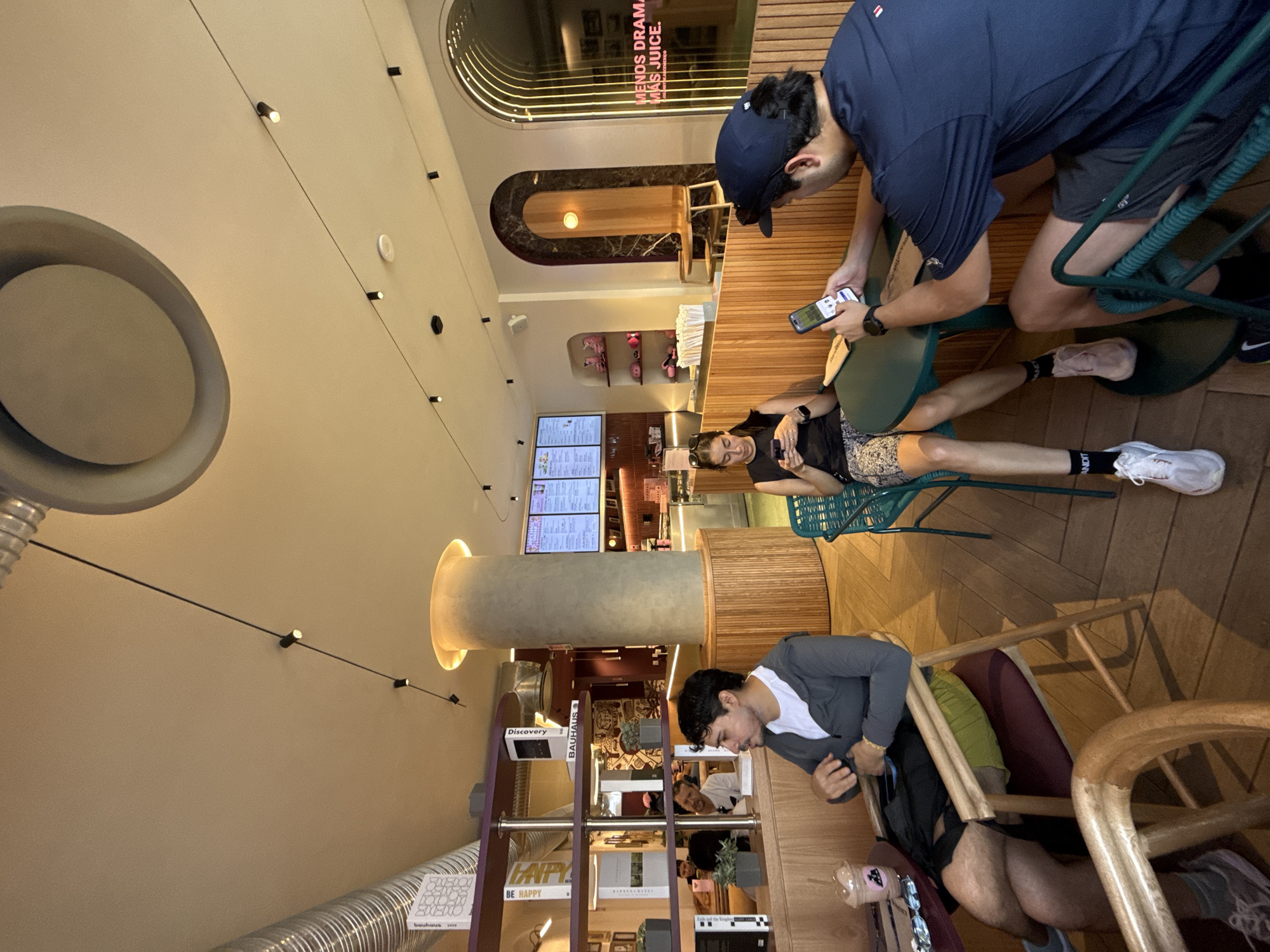 Casual café dining documented in Mexico City Saturday afternoon
