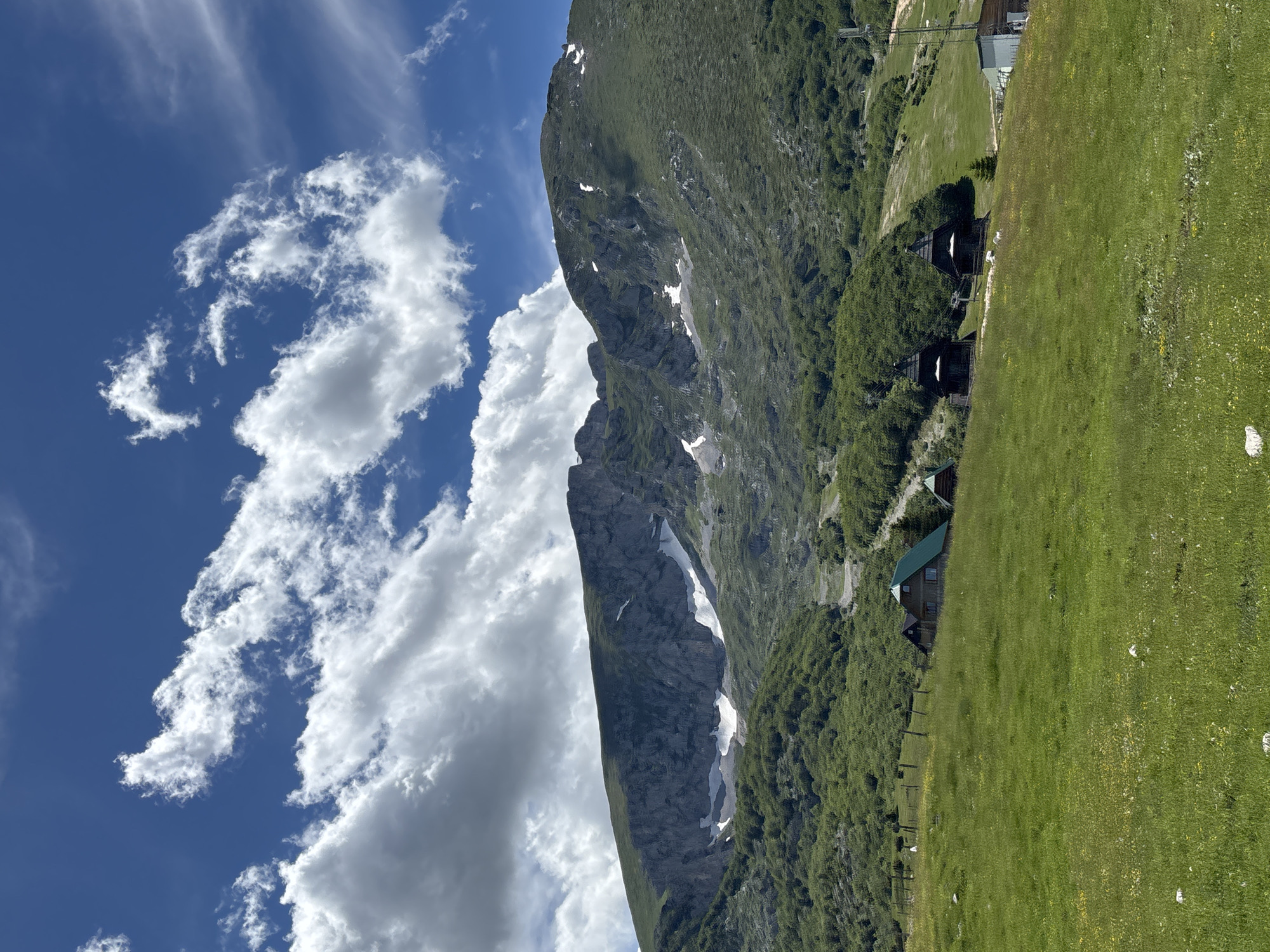 Walking through Montenegro's mountain countryside near Virak