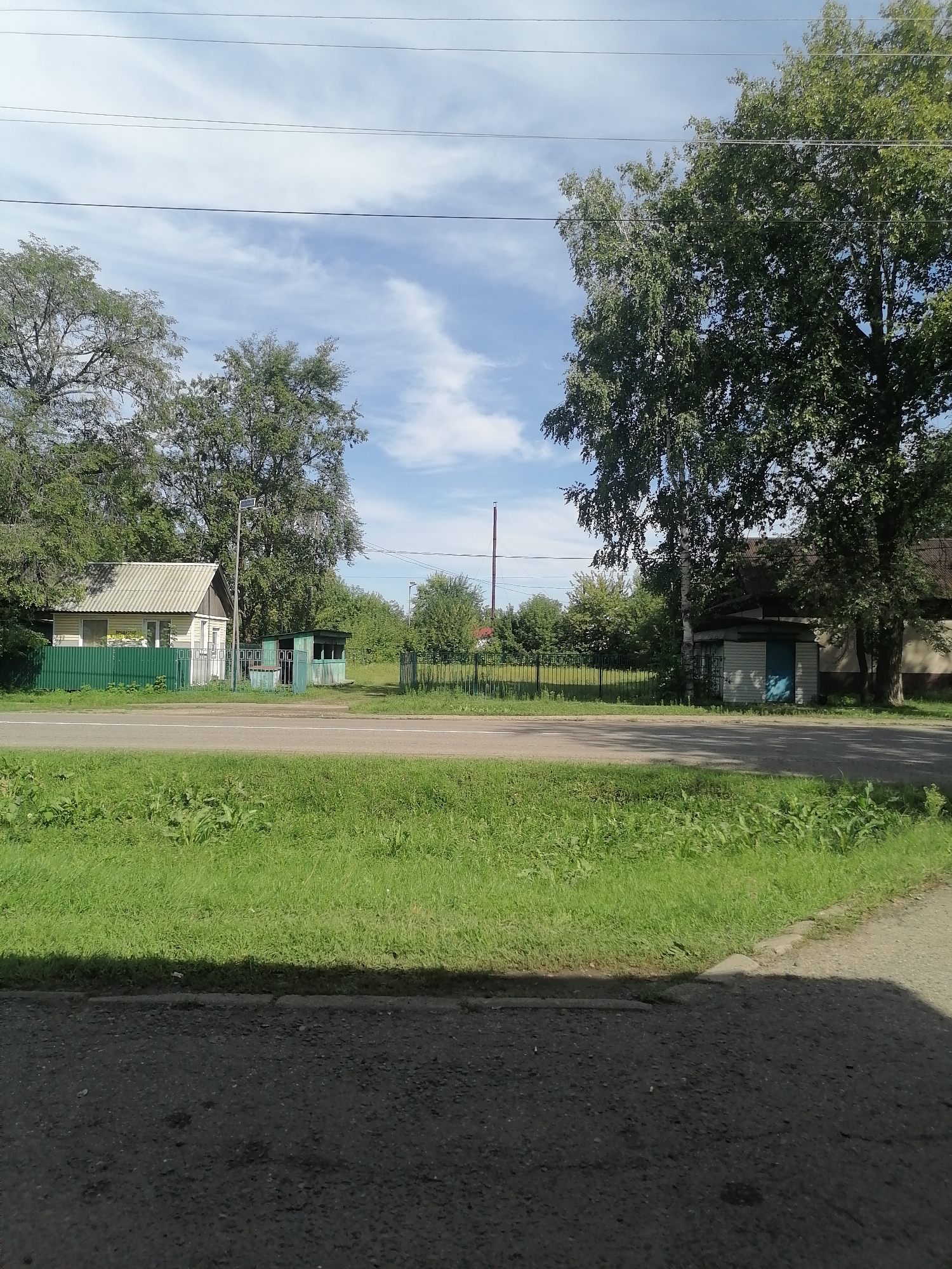 Morning drive through a quiet Russian village, August 2026