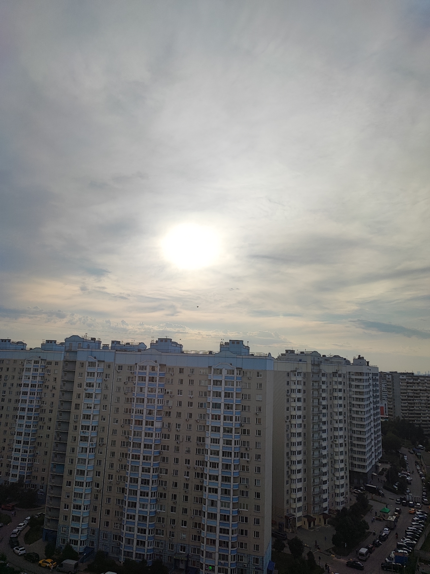 Afternoon around Vidnoye's residential streets and Soviet-era blocks