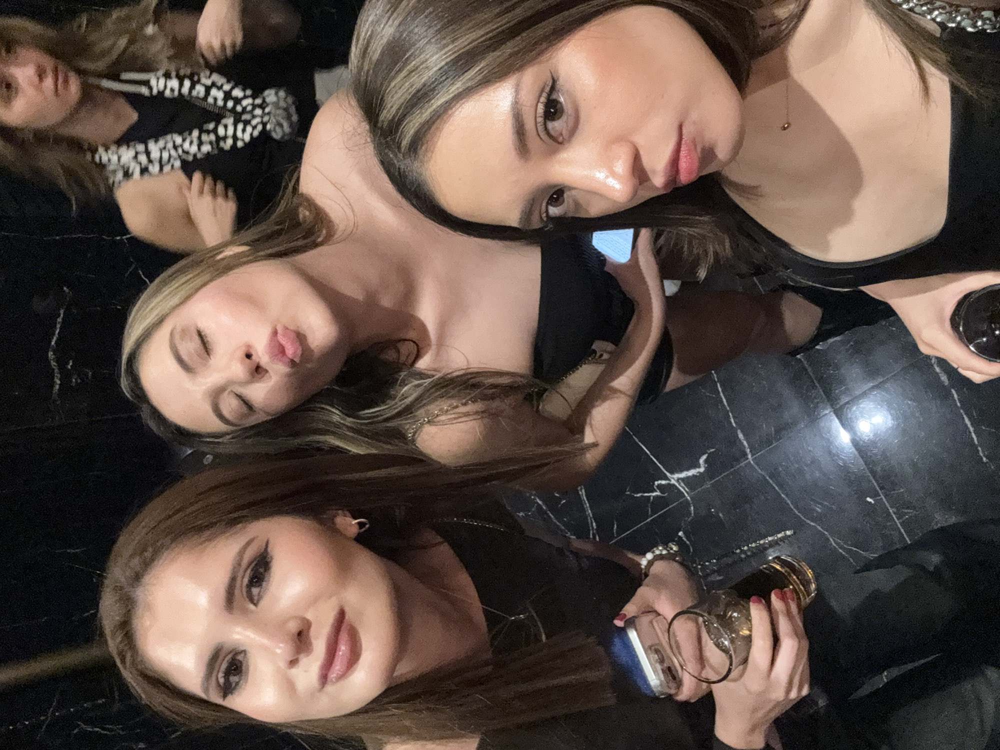 Early morning social gathering captured at Mexico nightclub