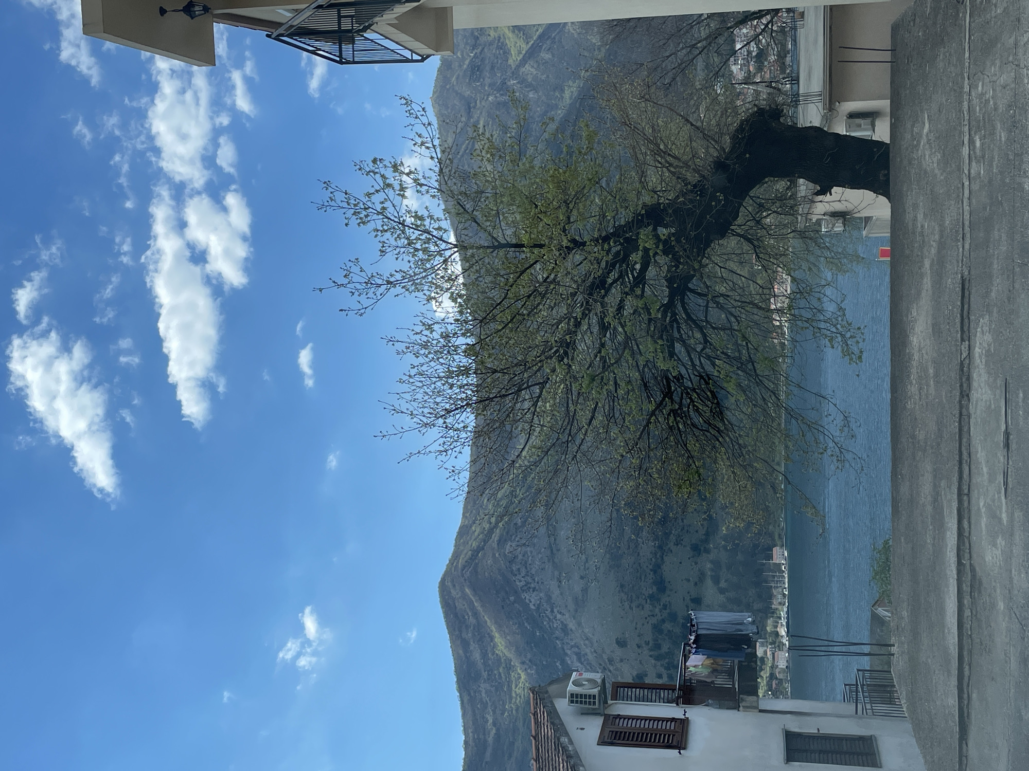Everyday street scenes captured in Dobrota, Montenegro near Bay of Kotor
