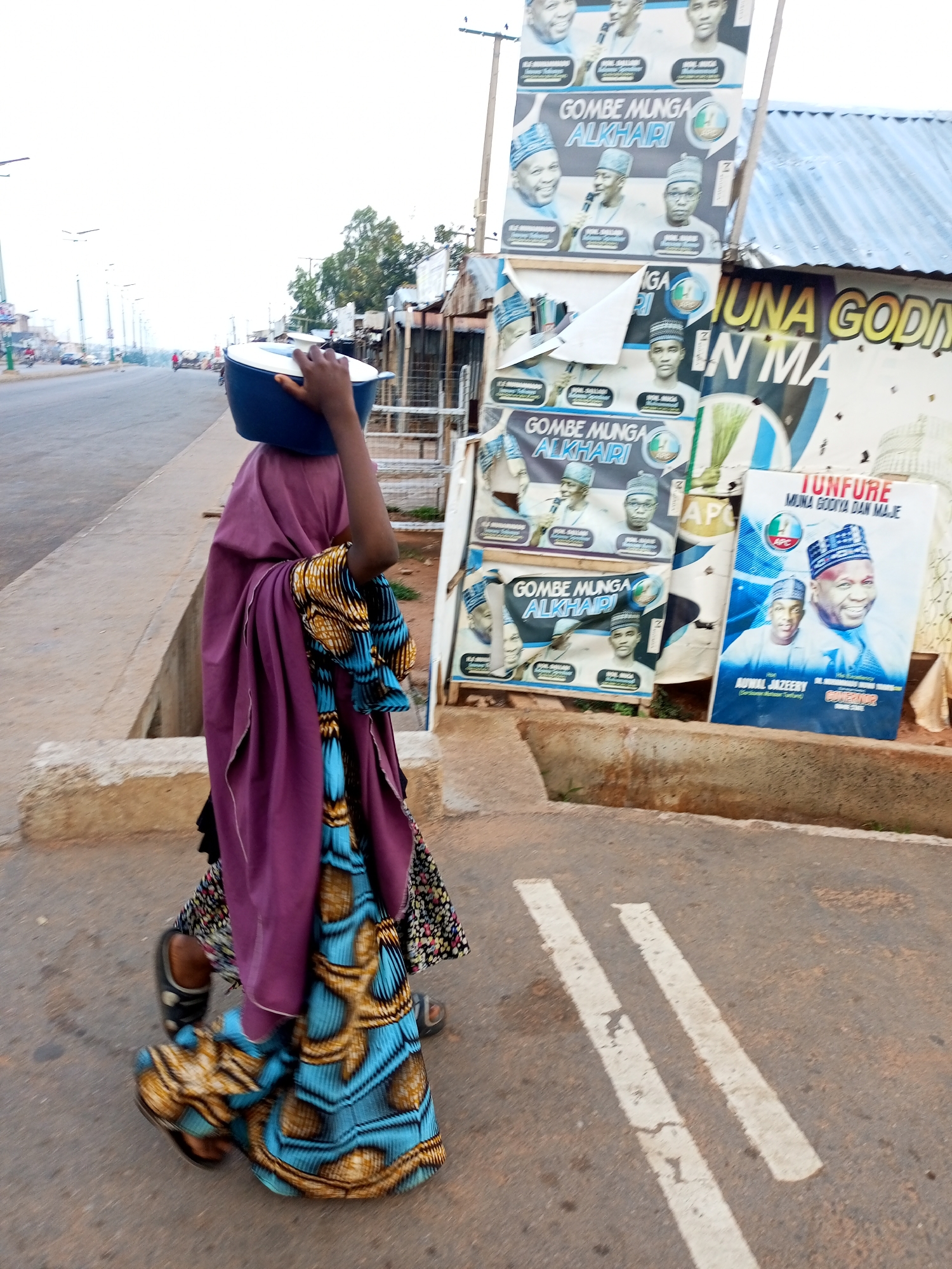Morning street life across Gombe and Tempure, Nigeria