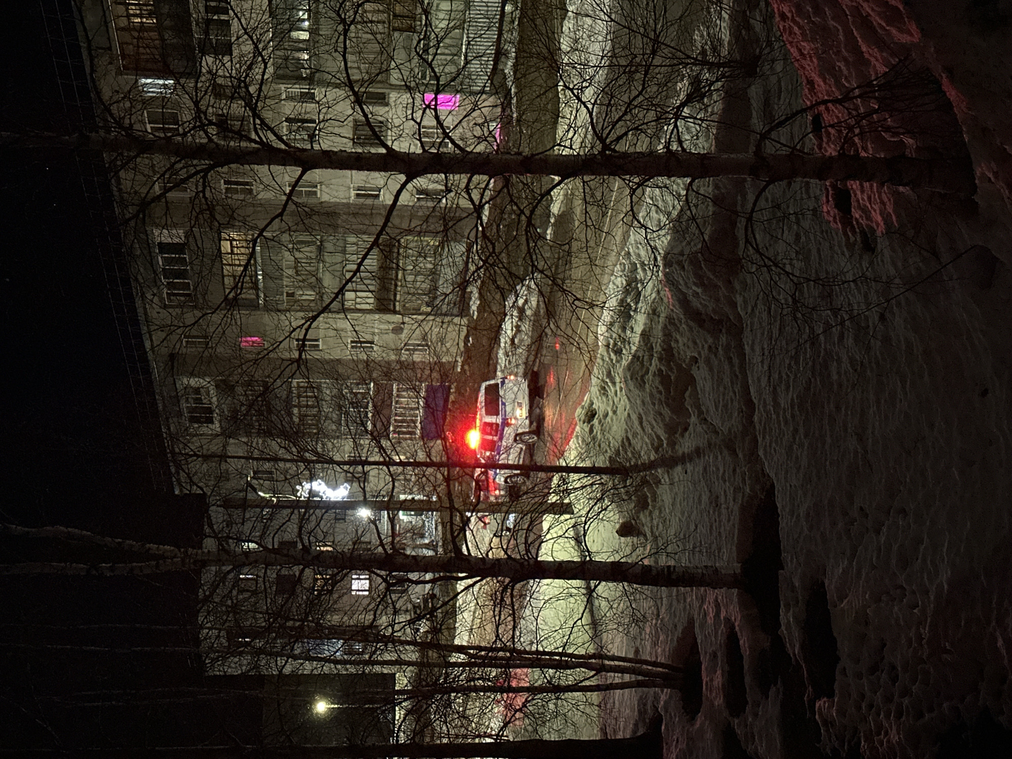 Emergency vehicles respond to apartment building incident in Vuktyl
