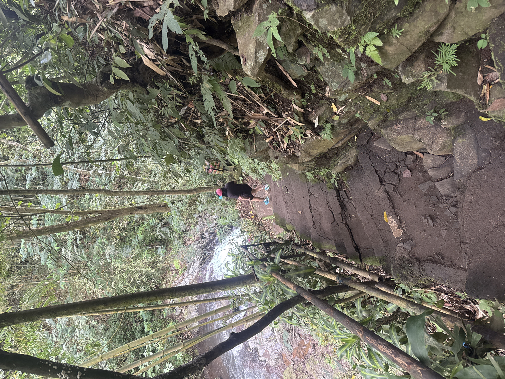 Early morning hike documented at Banjar waterfall trails