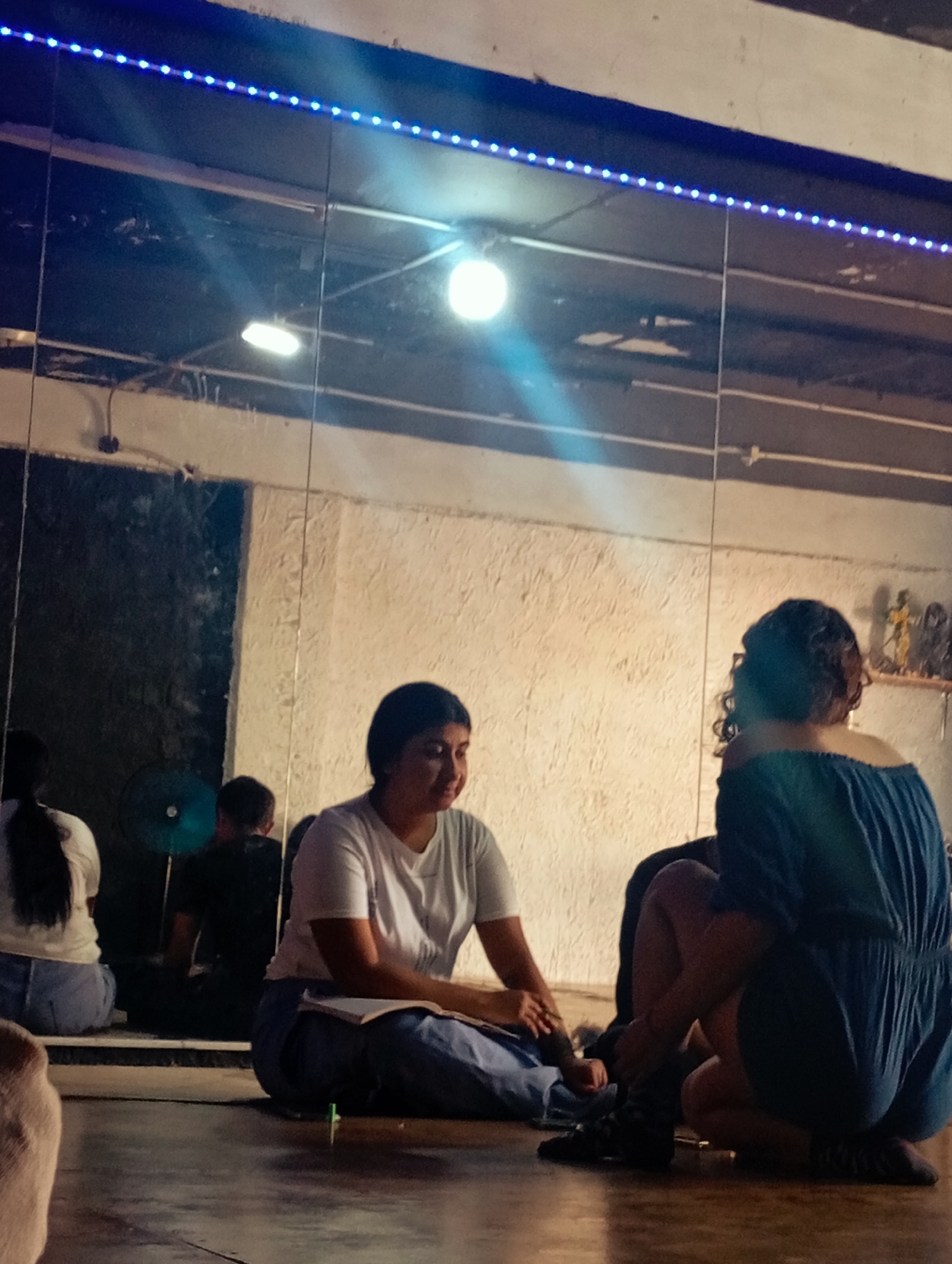 Dance studio gathering in Juan Griego, Venezuela