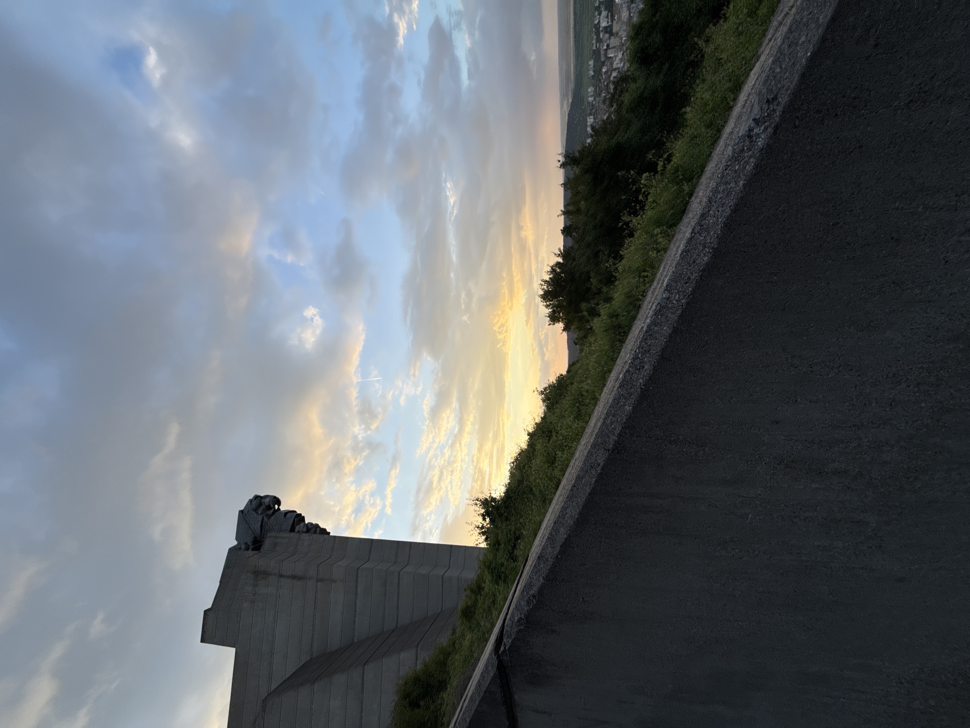 Tourist documents Bulgaria's 1300 Years Monument in Shumen
