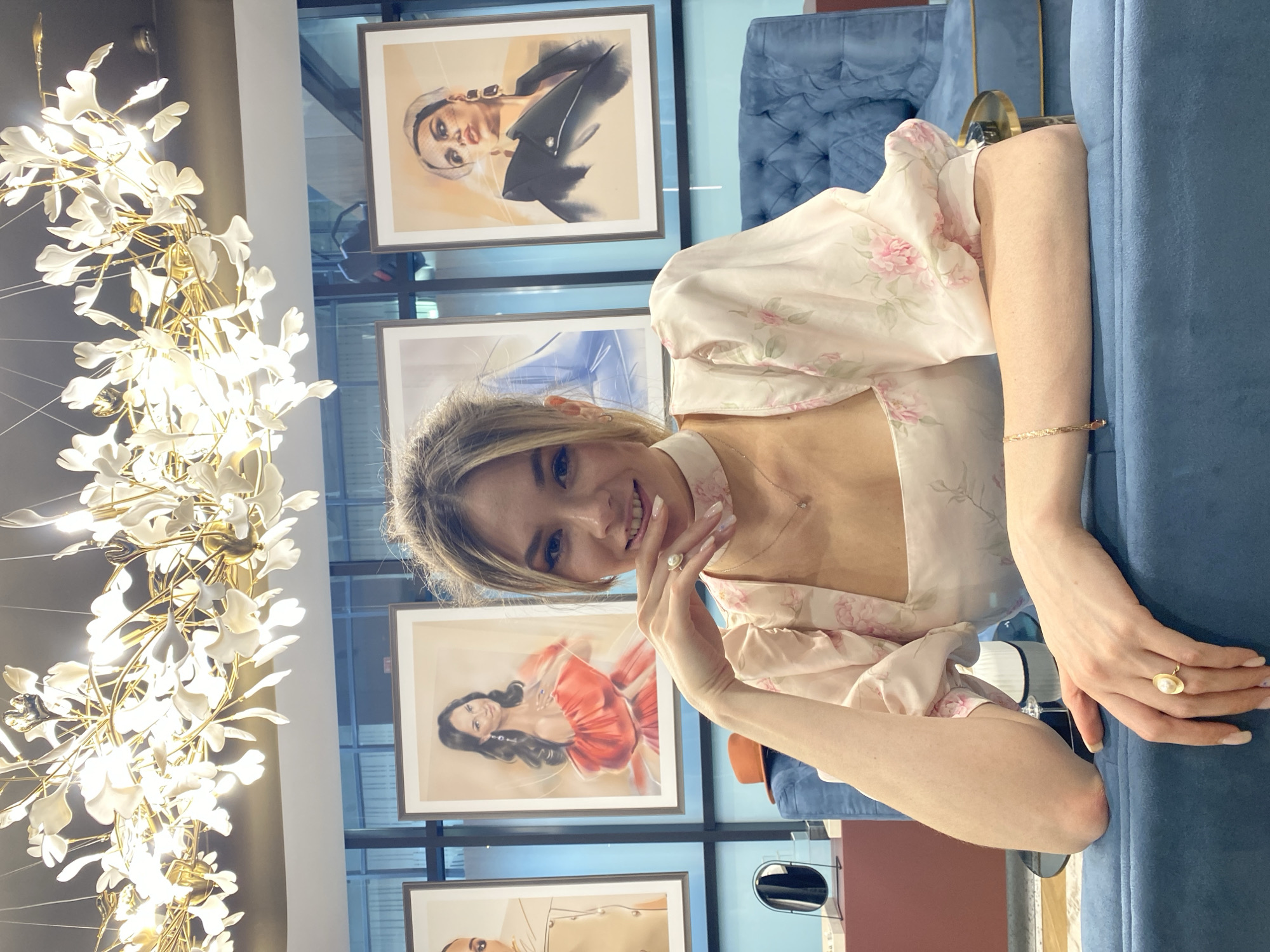 Woman poses for indoor photos in Yekaterinburg home