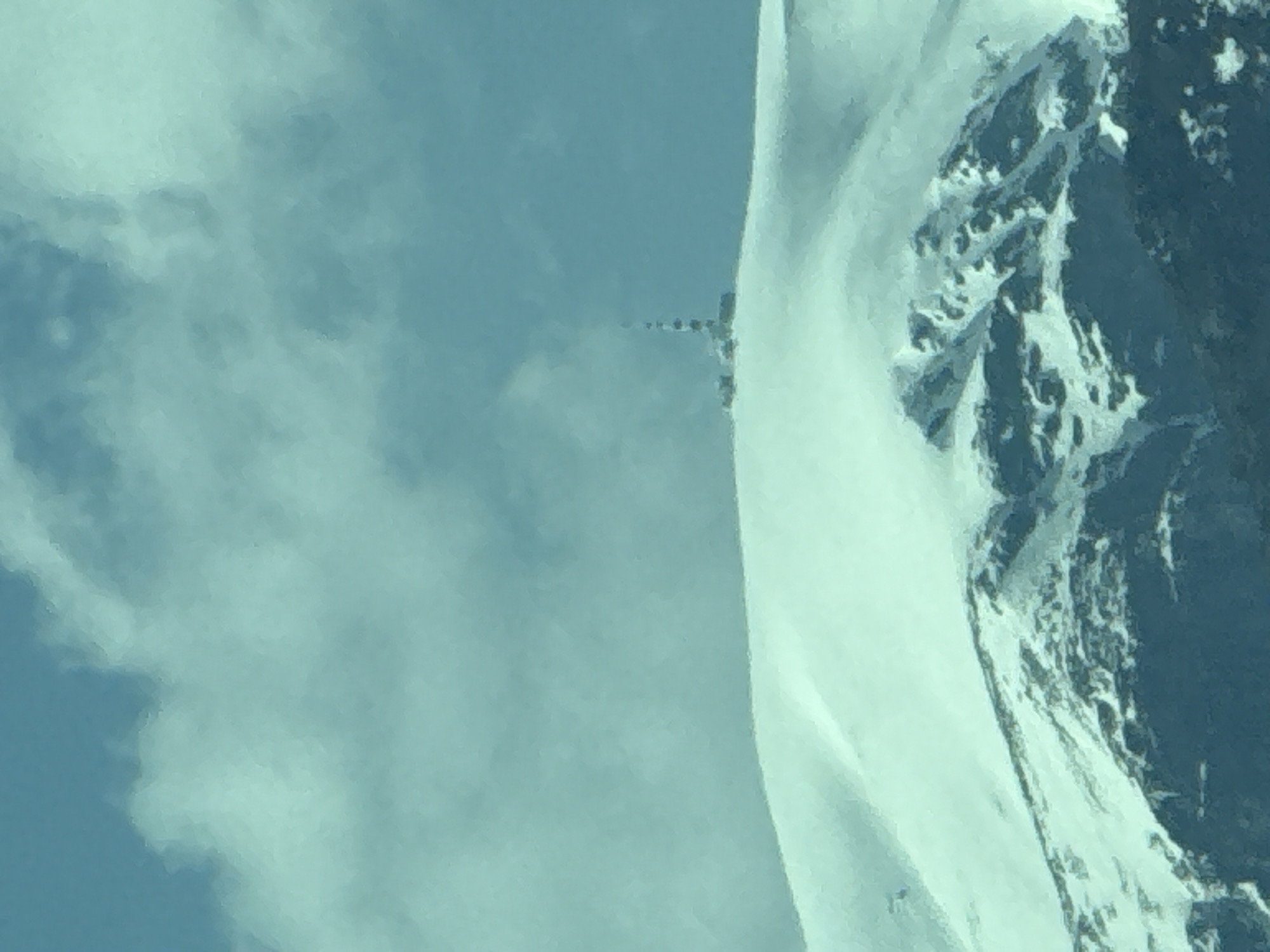 Mountain trail documented in snowy Bulgarian highlands
