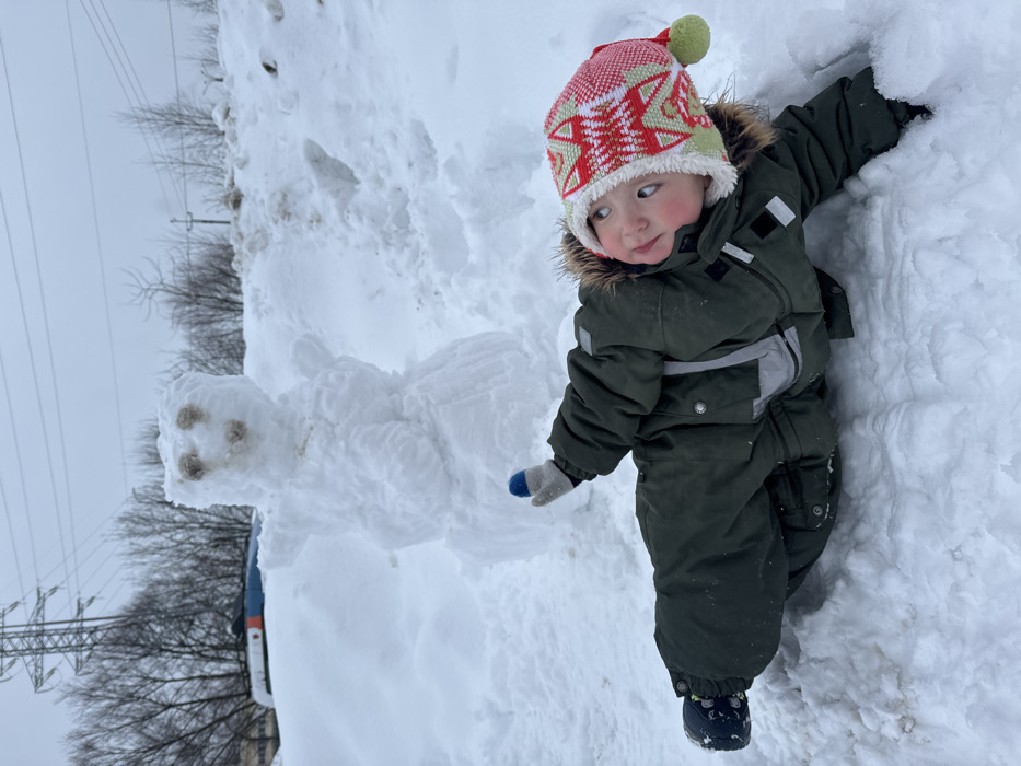 Families enjoy winter afternoon in snowy Russian suburbs