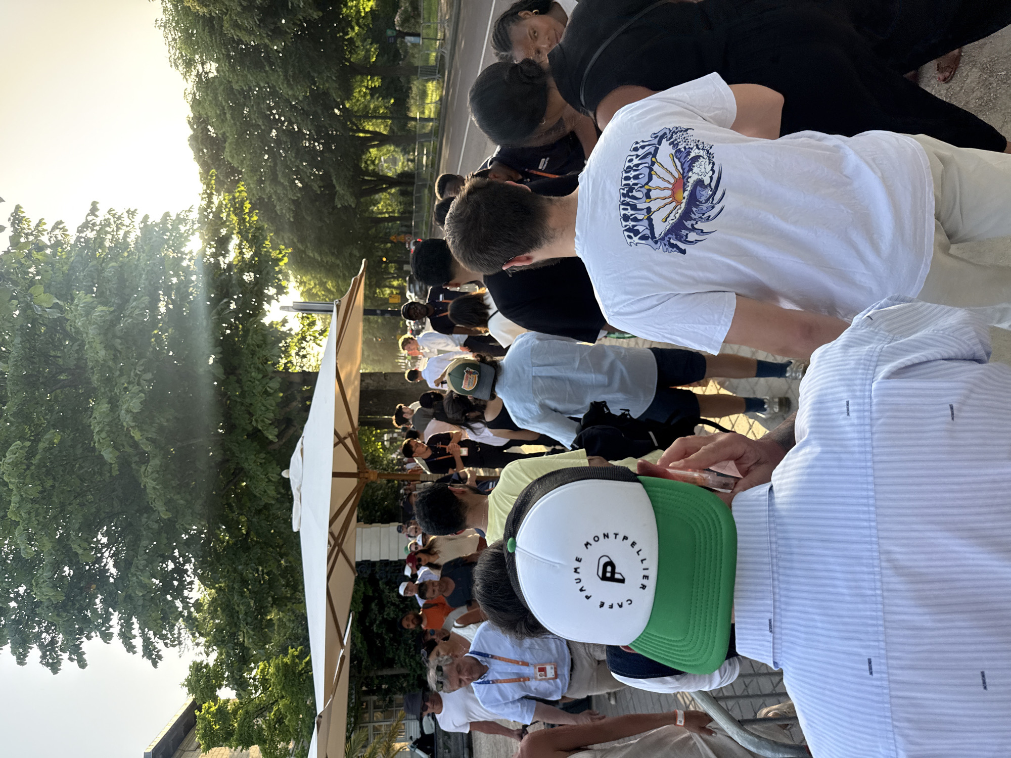 Crowds gather at Roland Garros tennis tournament in Paris