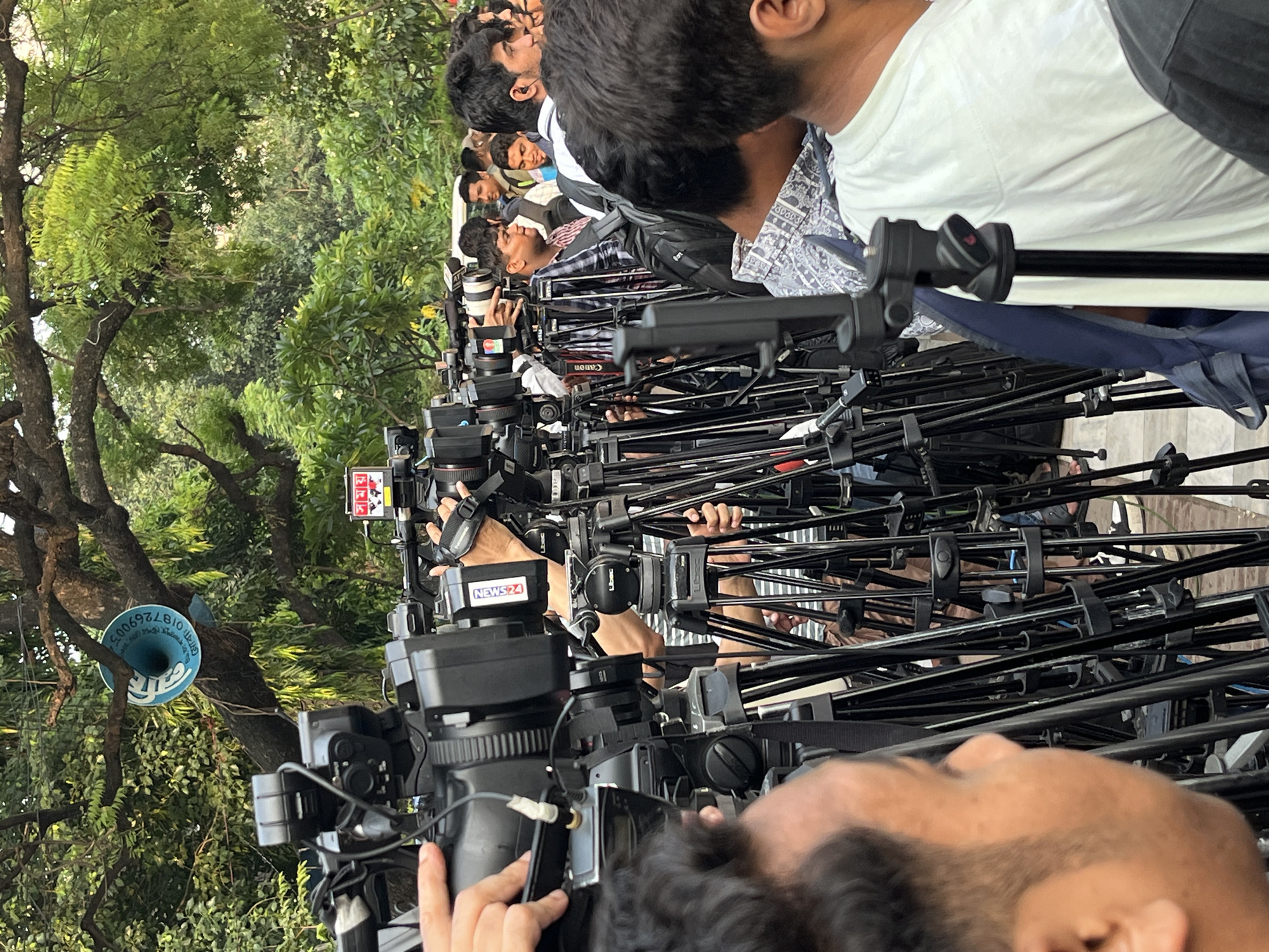 Large public gathering draws media attention at Dhaka mosque