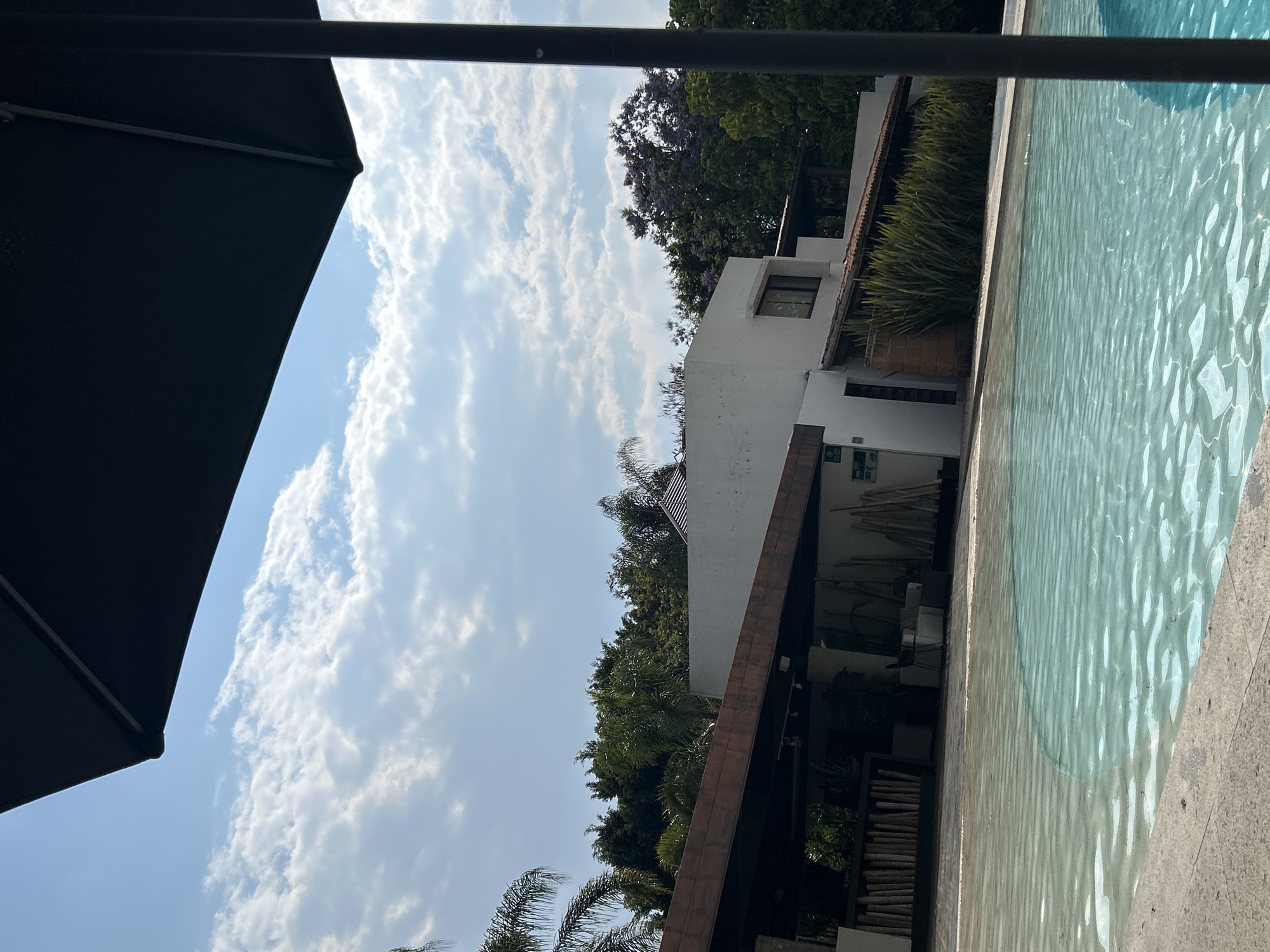 Guest documents relaxing day at Hotel Cartesiana resort in Mexico