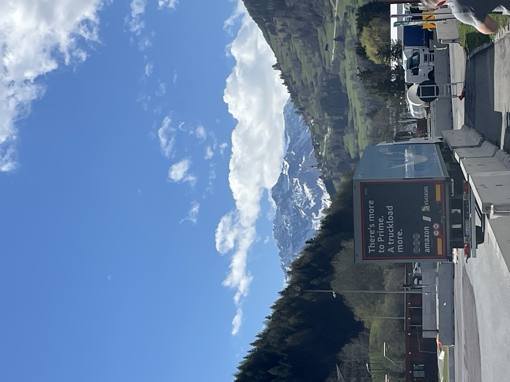 Amazon truck spotted in Italian Alpine town