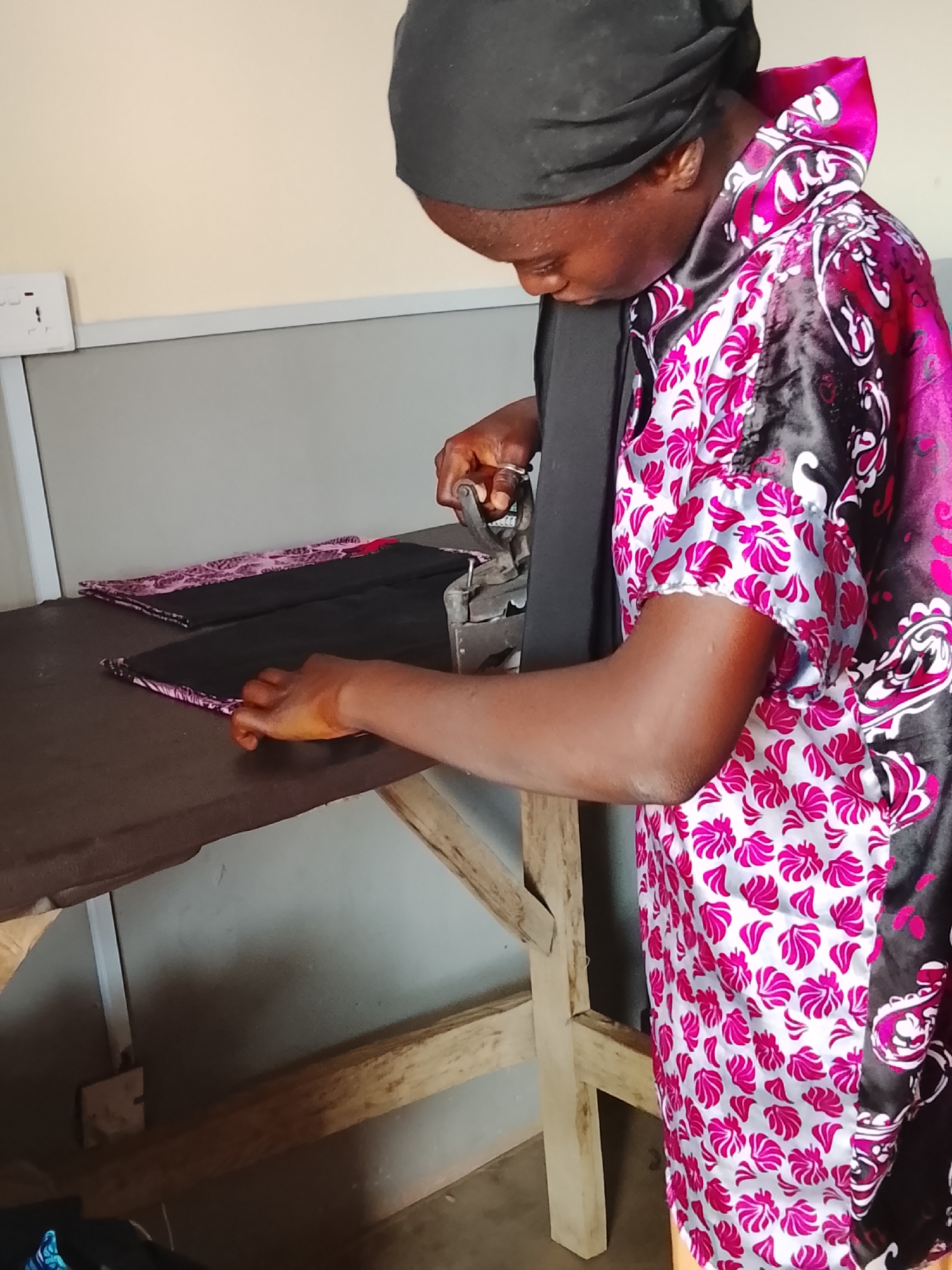 Women work in tailoring workshop in Akwanga, Nigeria