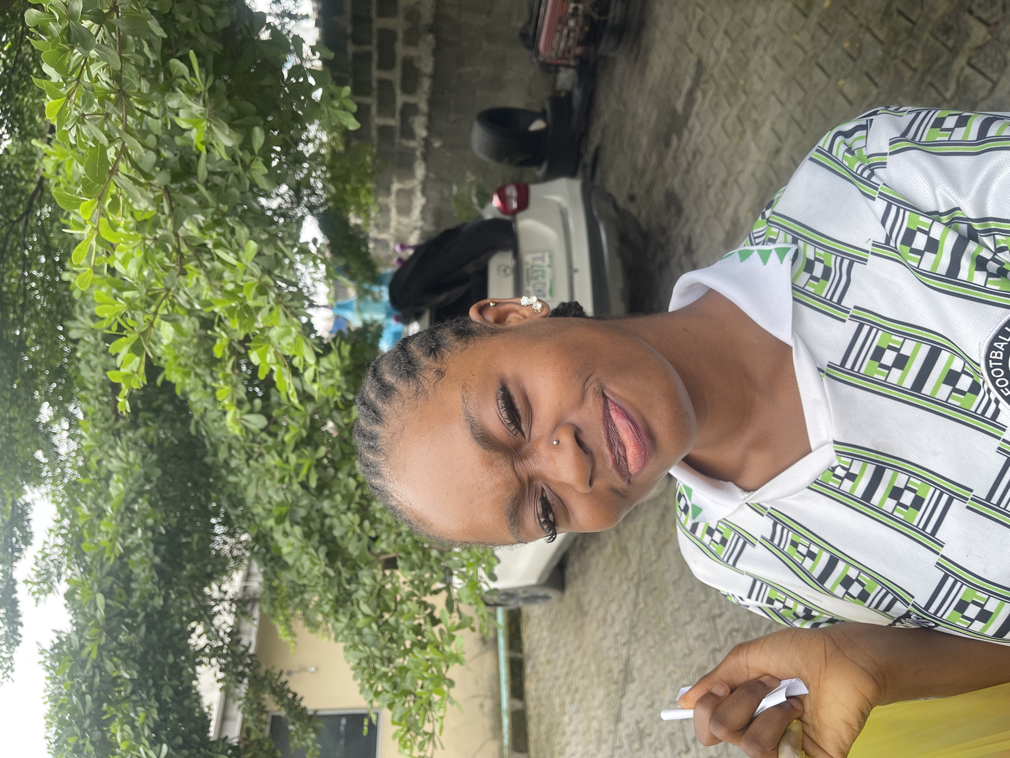 Playful outdoor portrait session in Ado, Nigeria