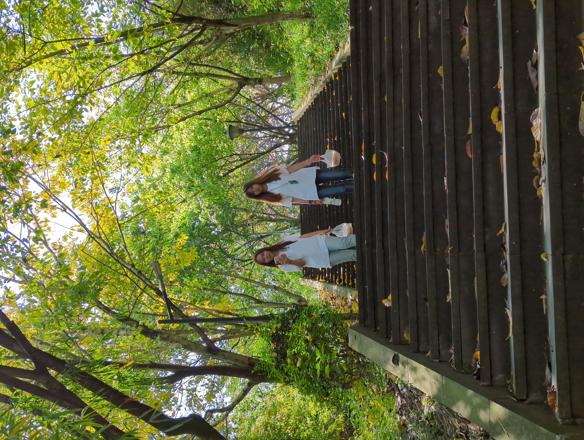 Two women spotted on staircase in Jiangjin, China