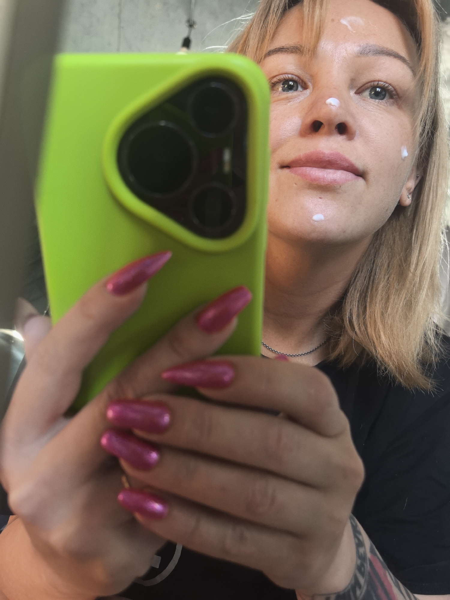 Morning domestic moments with pets, selfies, coffee in Russia