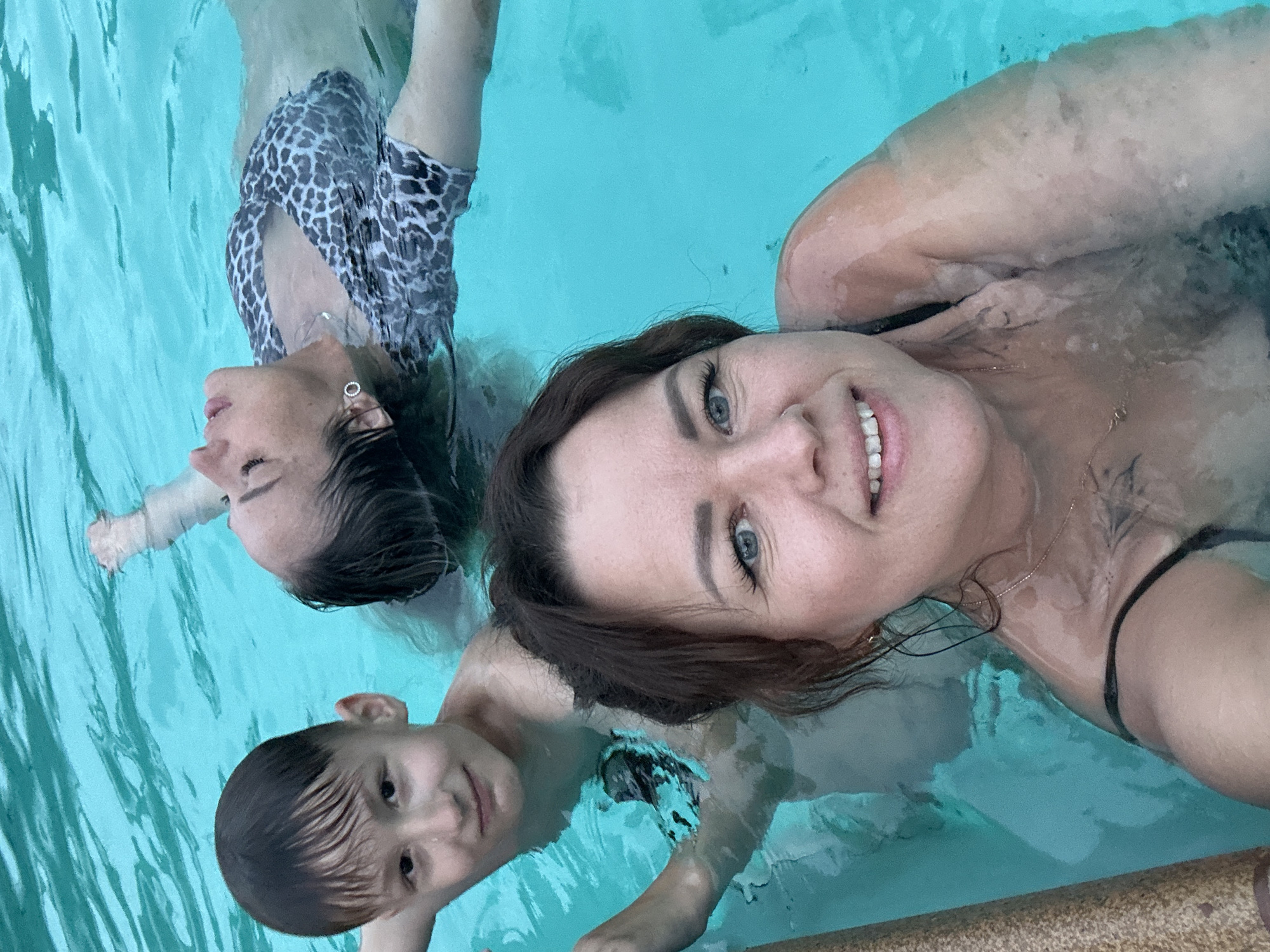 Family pool day captured in Chaikovsky, Russia