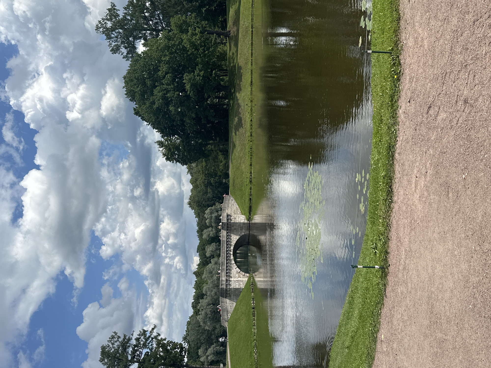 Summer morning in Gatchina Palace Park: gardens, lakes, and wildlife