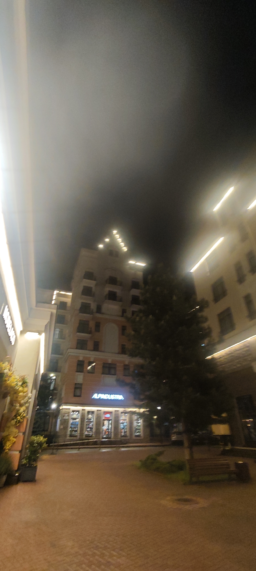 Nighttime river views documented in Estosadok resort area
