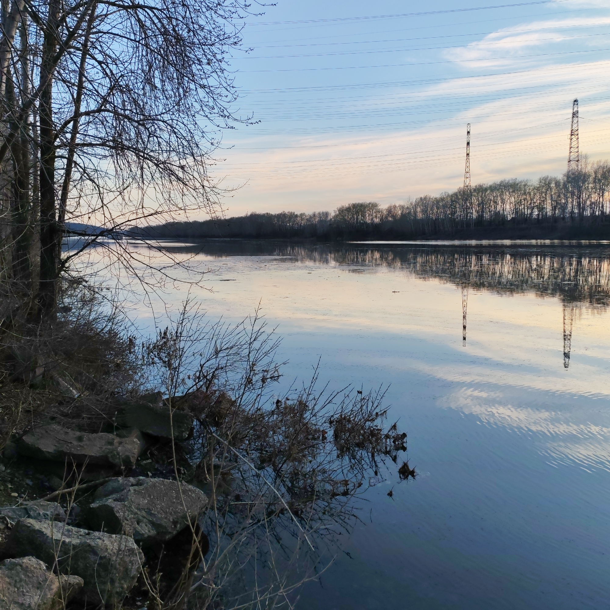 Peaceful Kama River scenes documented in Chaikovsky, Russia