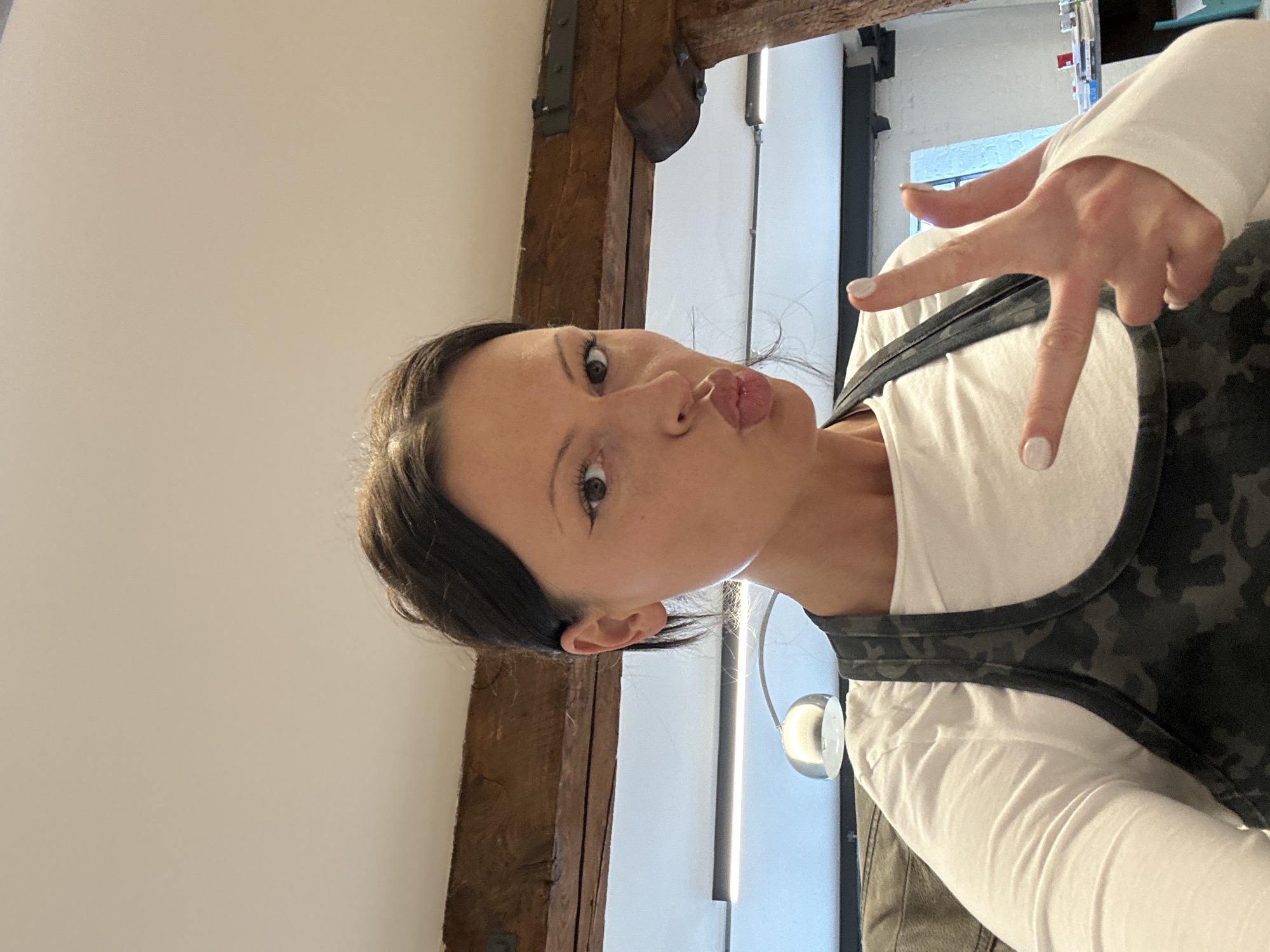 London office worker documents Monday video conference session