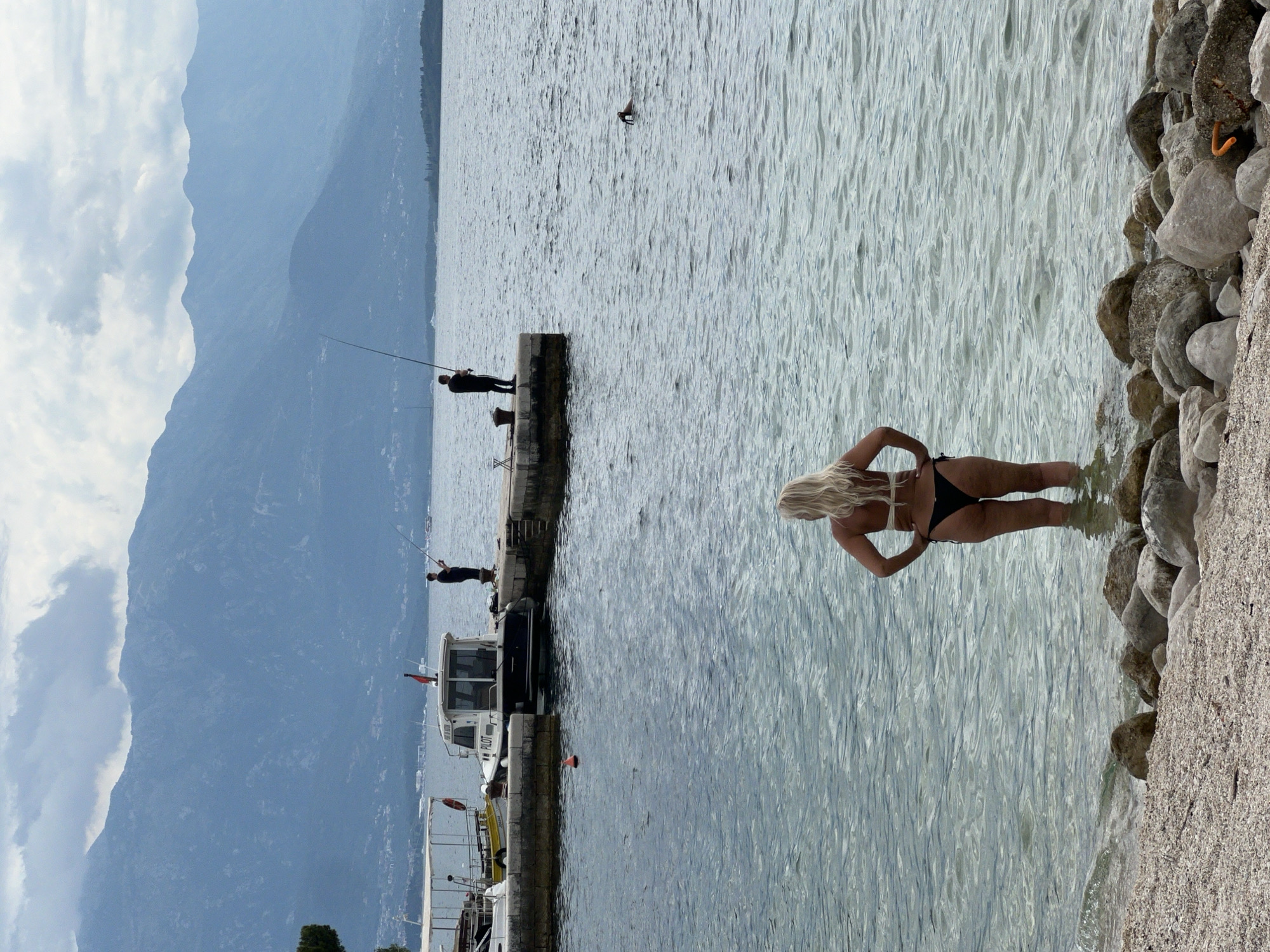 Morning coastal life documented in Baošići, Montenegro village