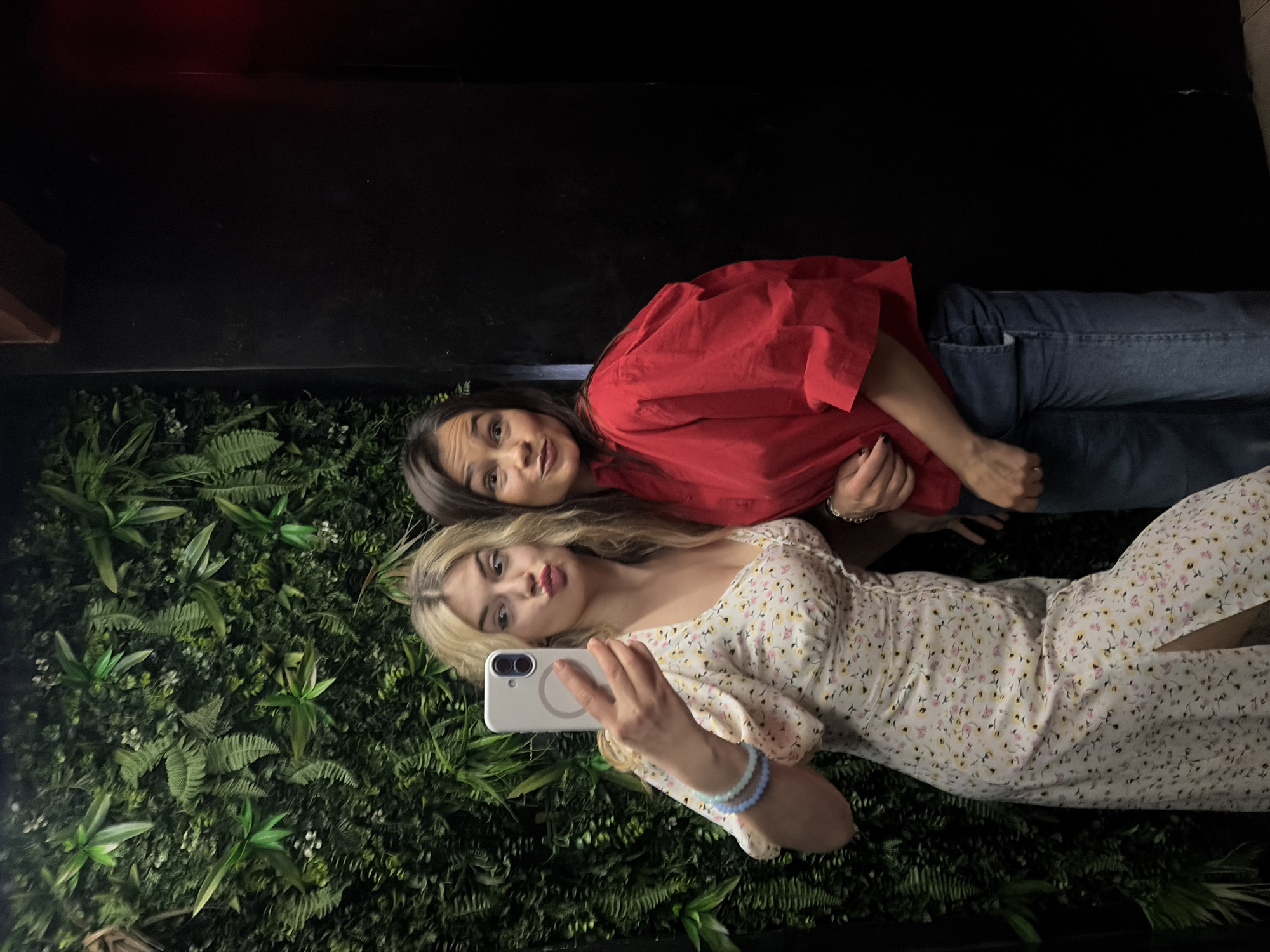 Women enjoy nightlife at Budva club with music and hookah