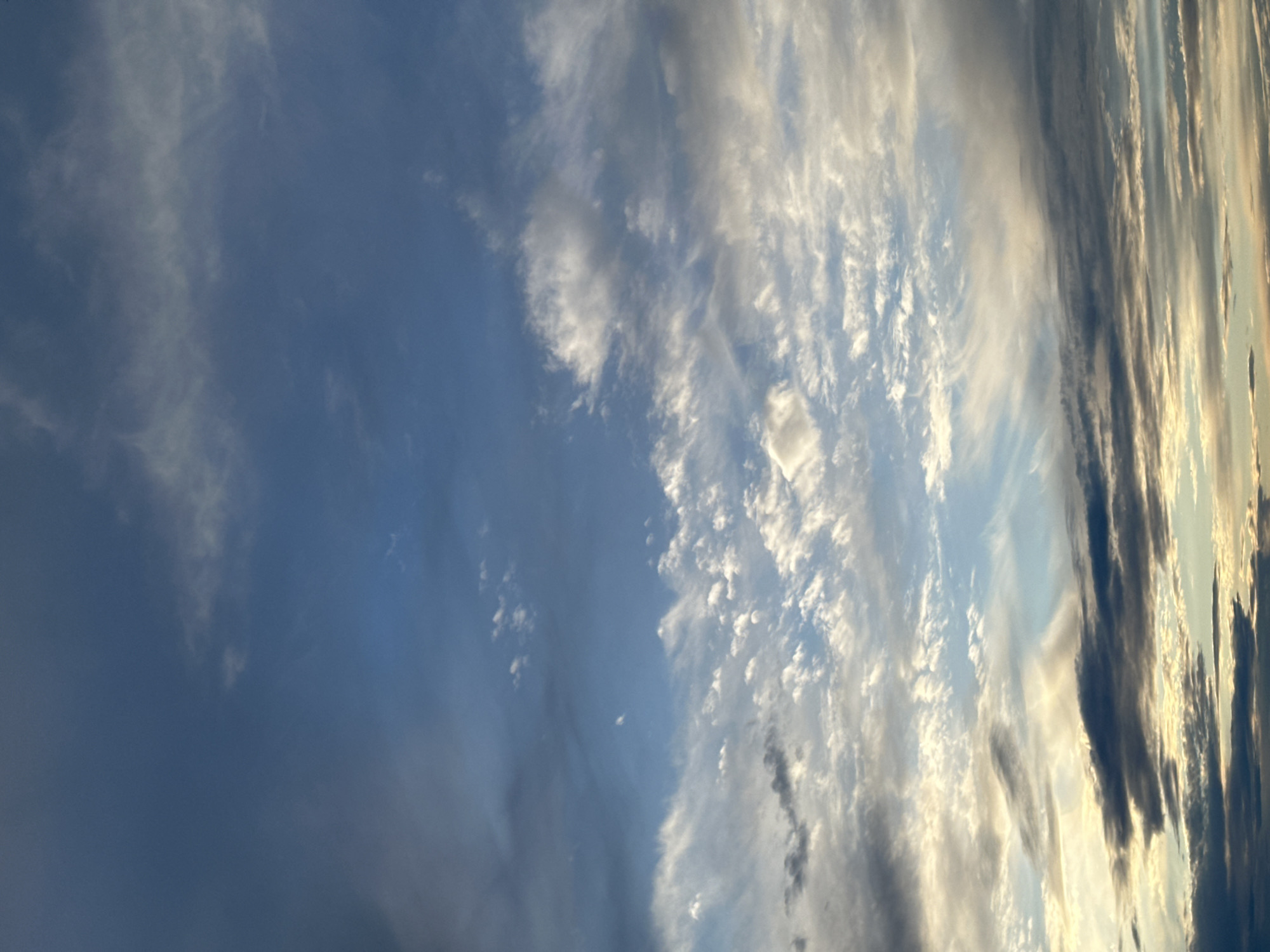 Observer documents clouds and inspirational messages over 49 minutes