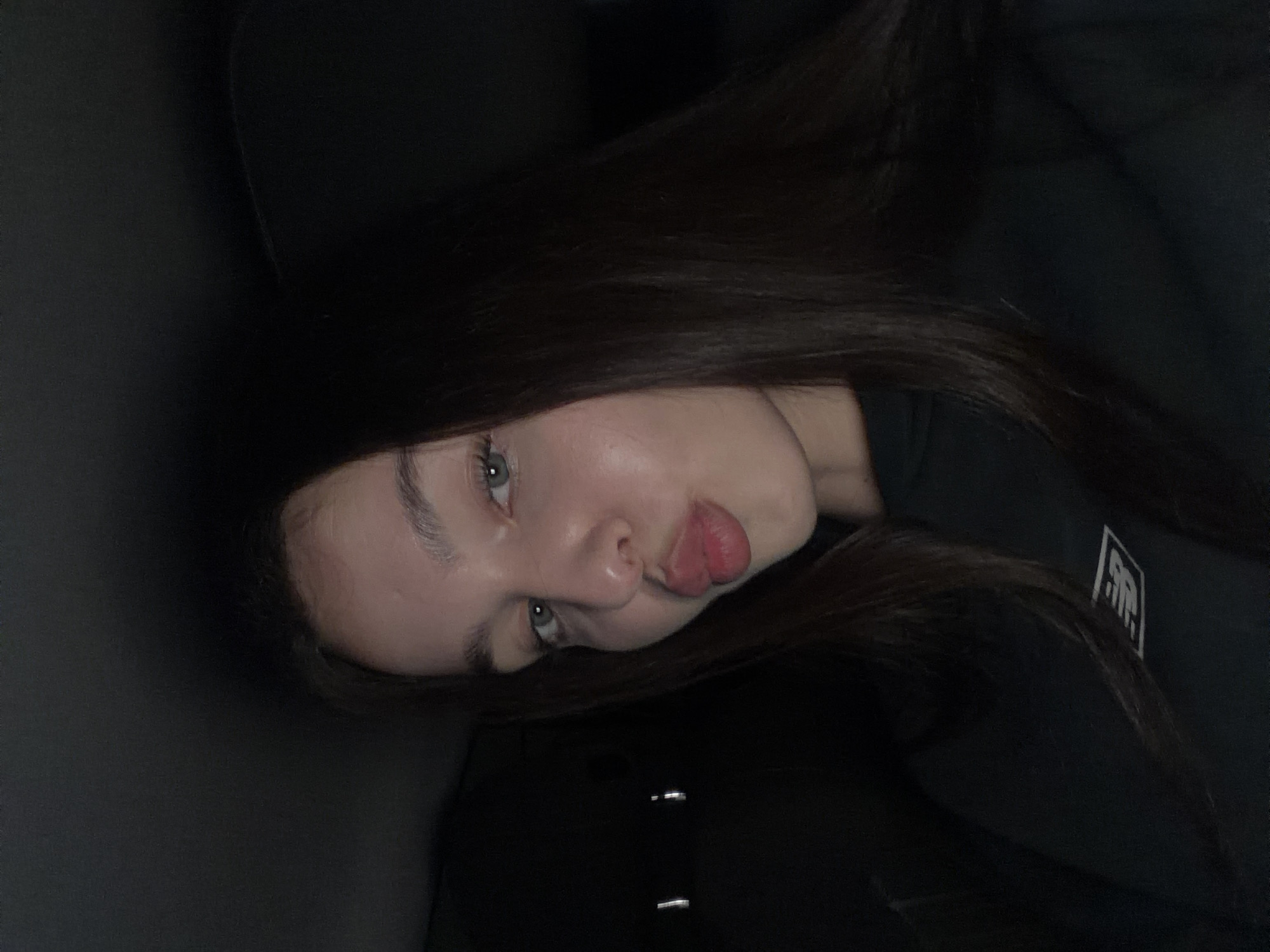 Woman photographed inside vehicle in Pernik, Bulgaria