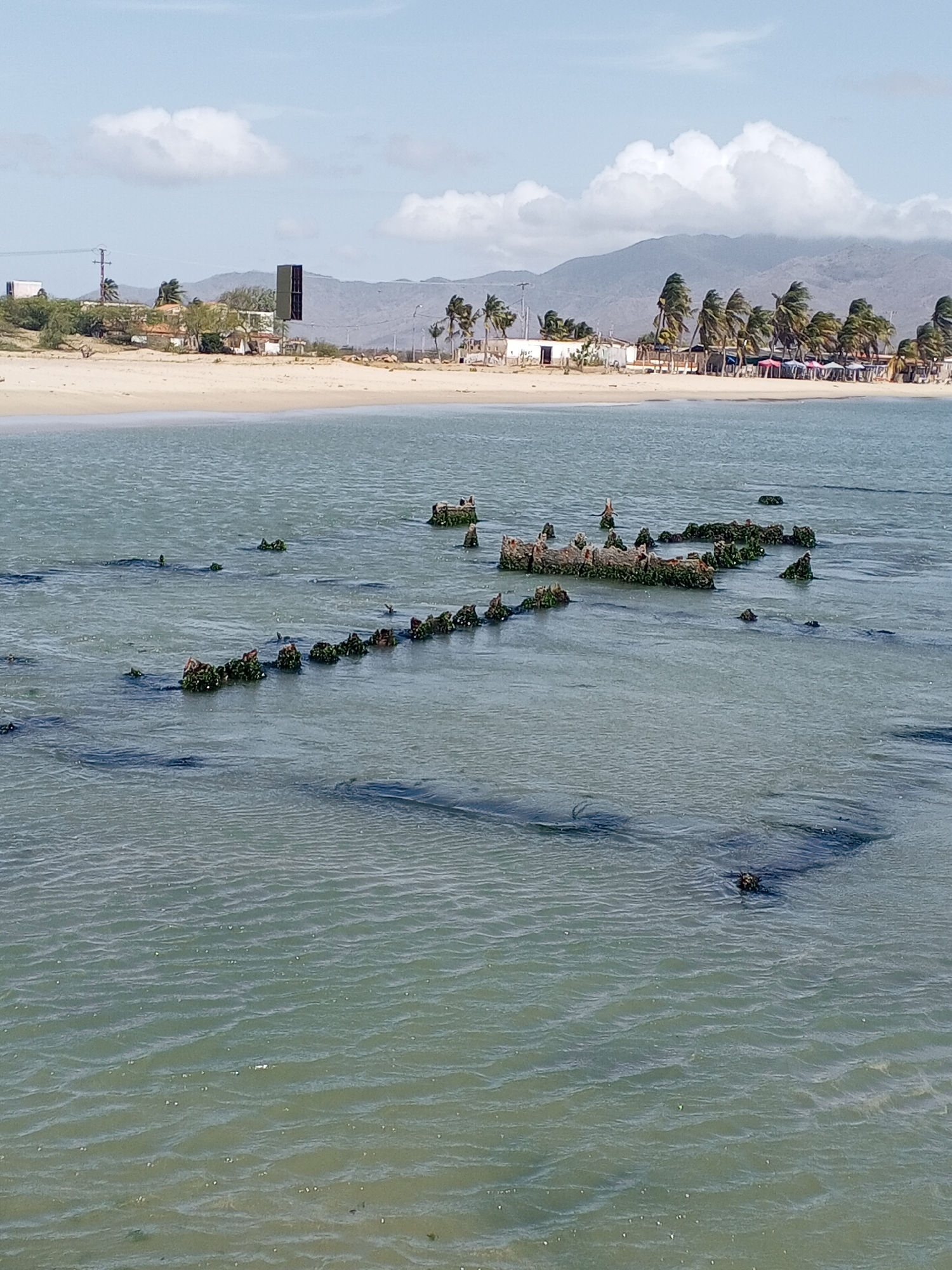 Evening beach activities documented in Juan Griego, Venezuela