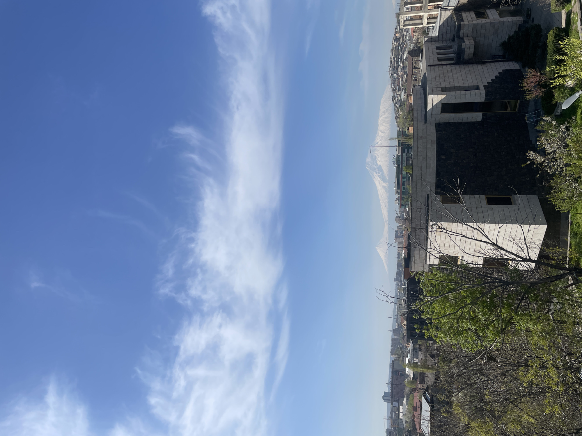 Spring blooms captured across Yerevan with Mount Ararat backdrop