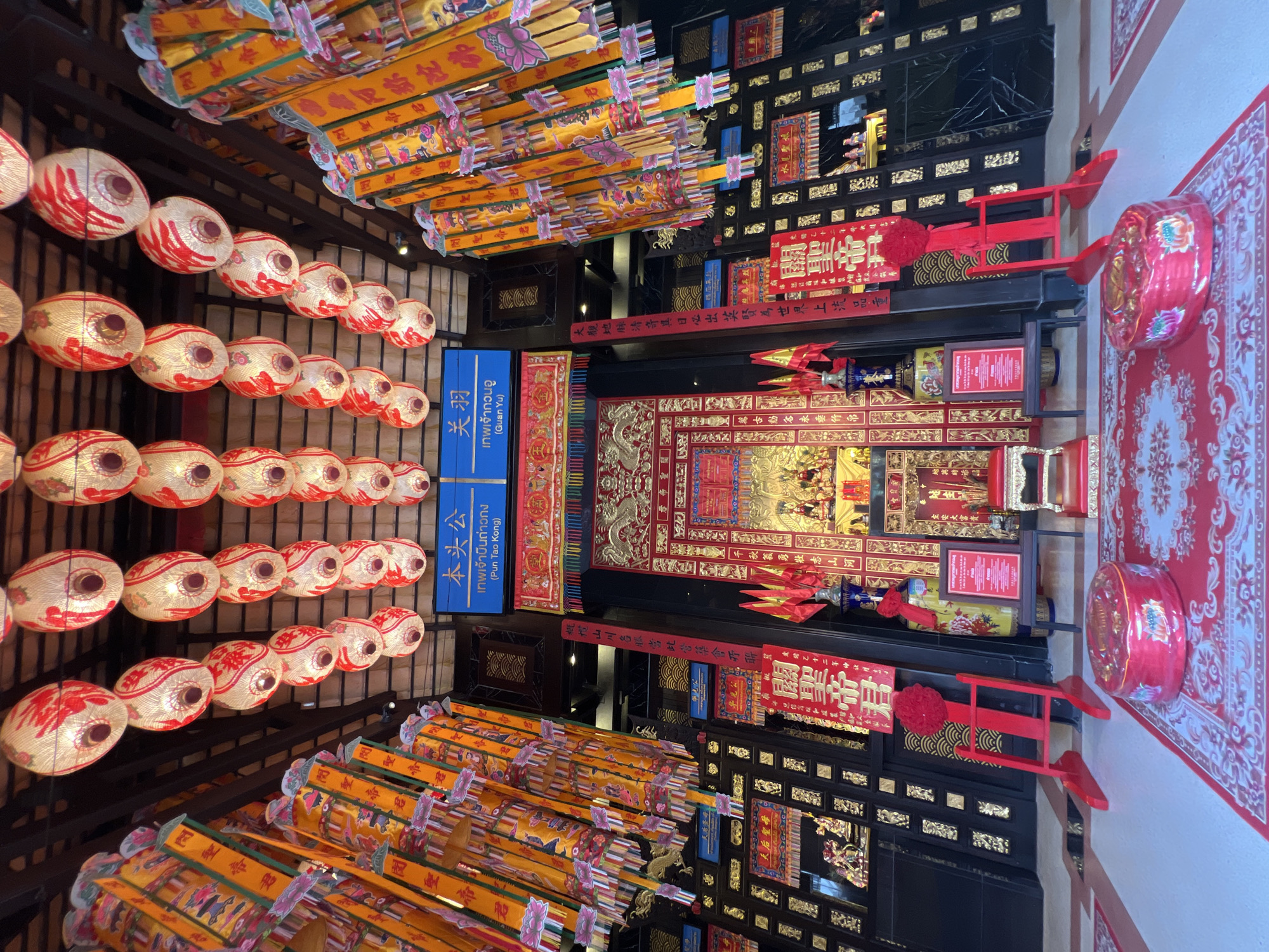 Morning rituals at a Chinese temple in Ko Samui