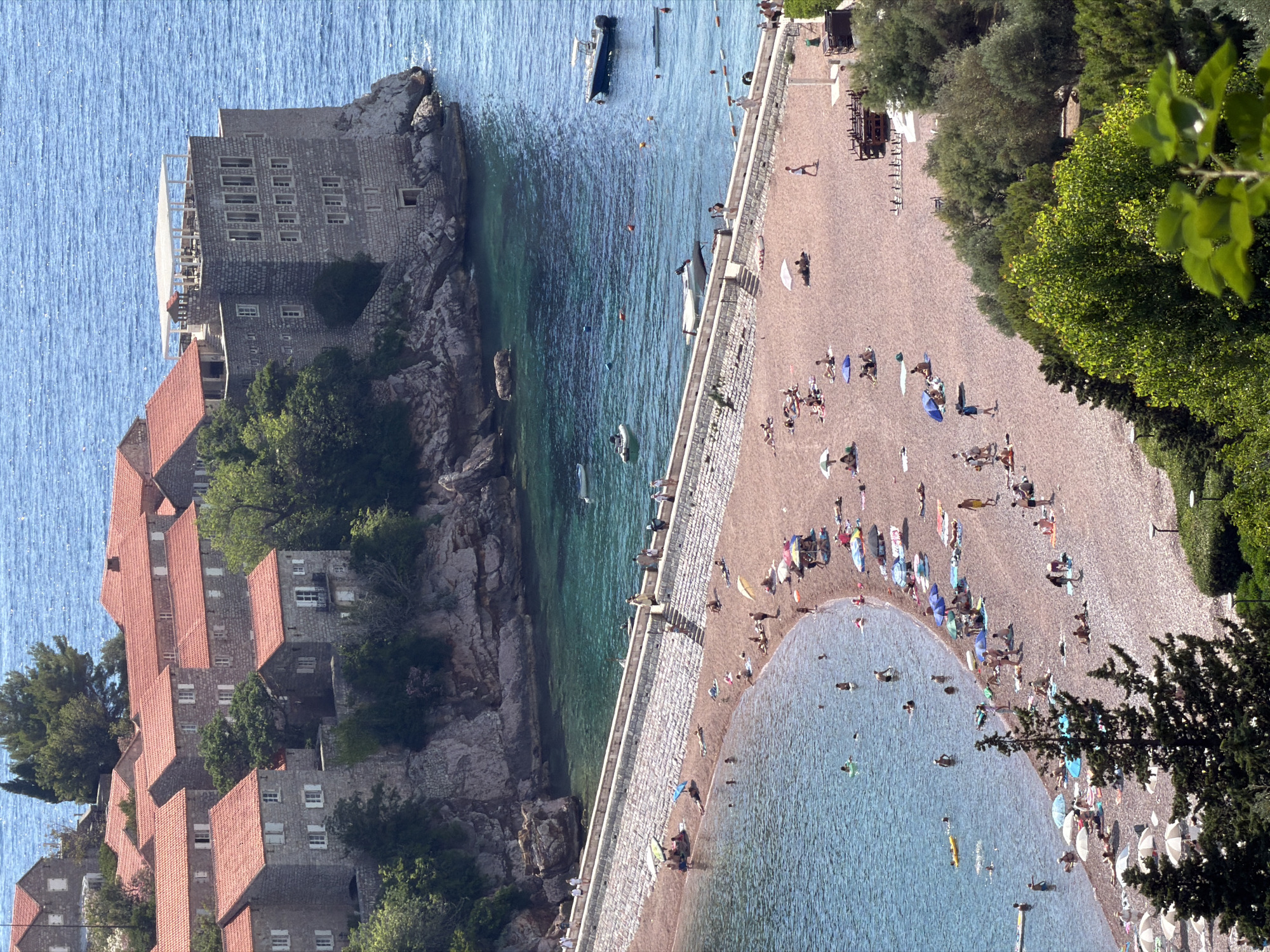 Sveti Stefan, Montenegro — coastal views from multiple angles