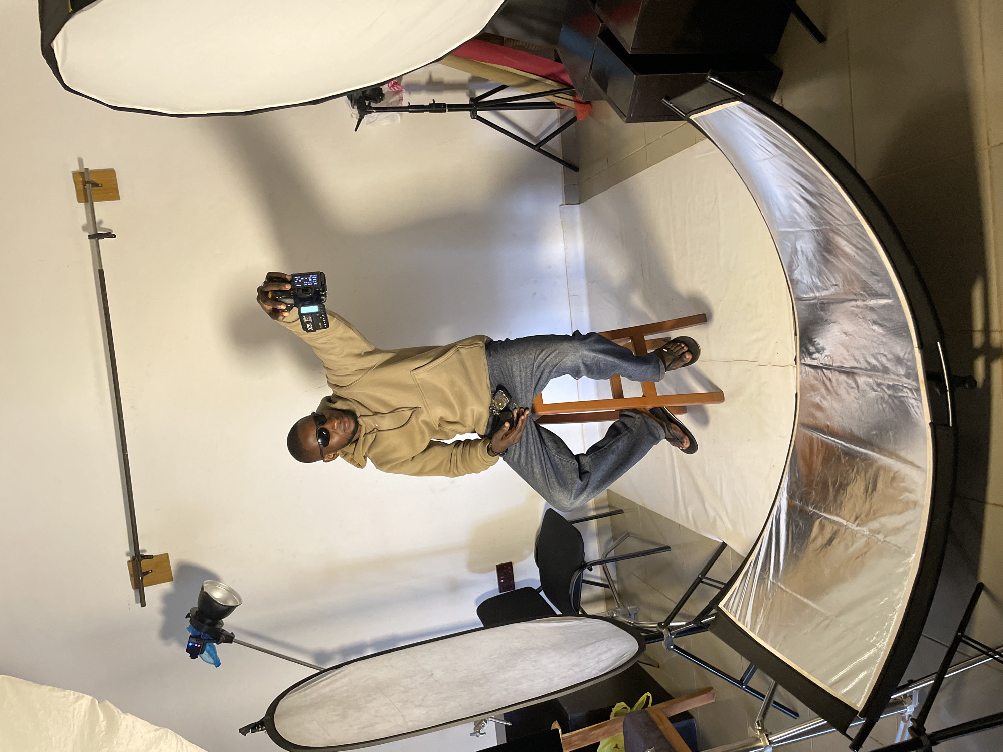 Portrait studio session underway in Durumi, Nigeria