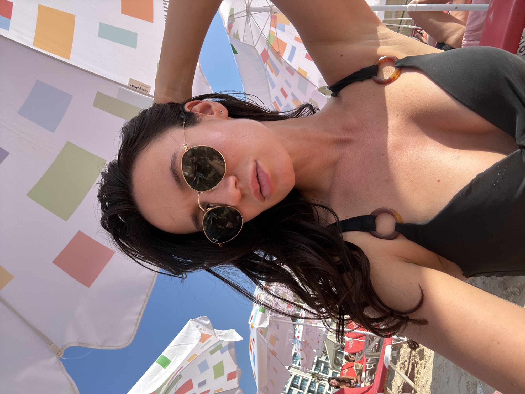 Lazy summer afternoon on the Tel Aviv beach