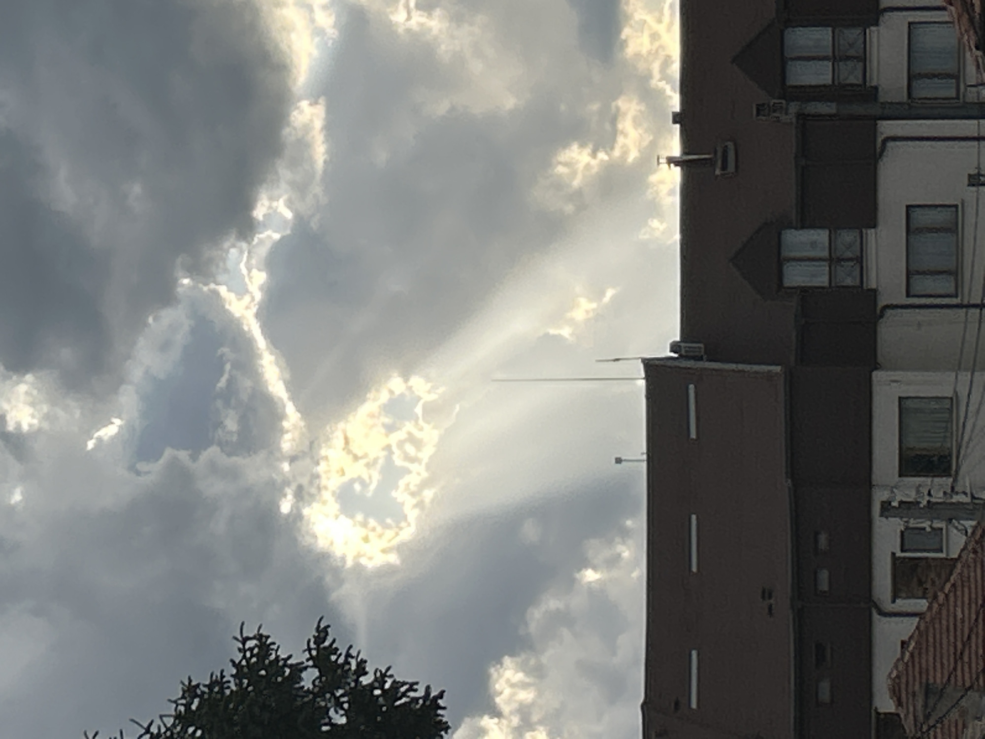 Dramatic sky observed over Bansko, Bulgaria