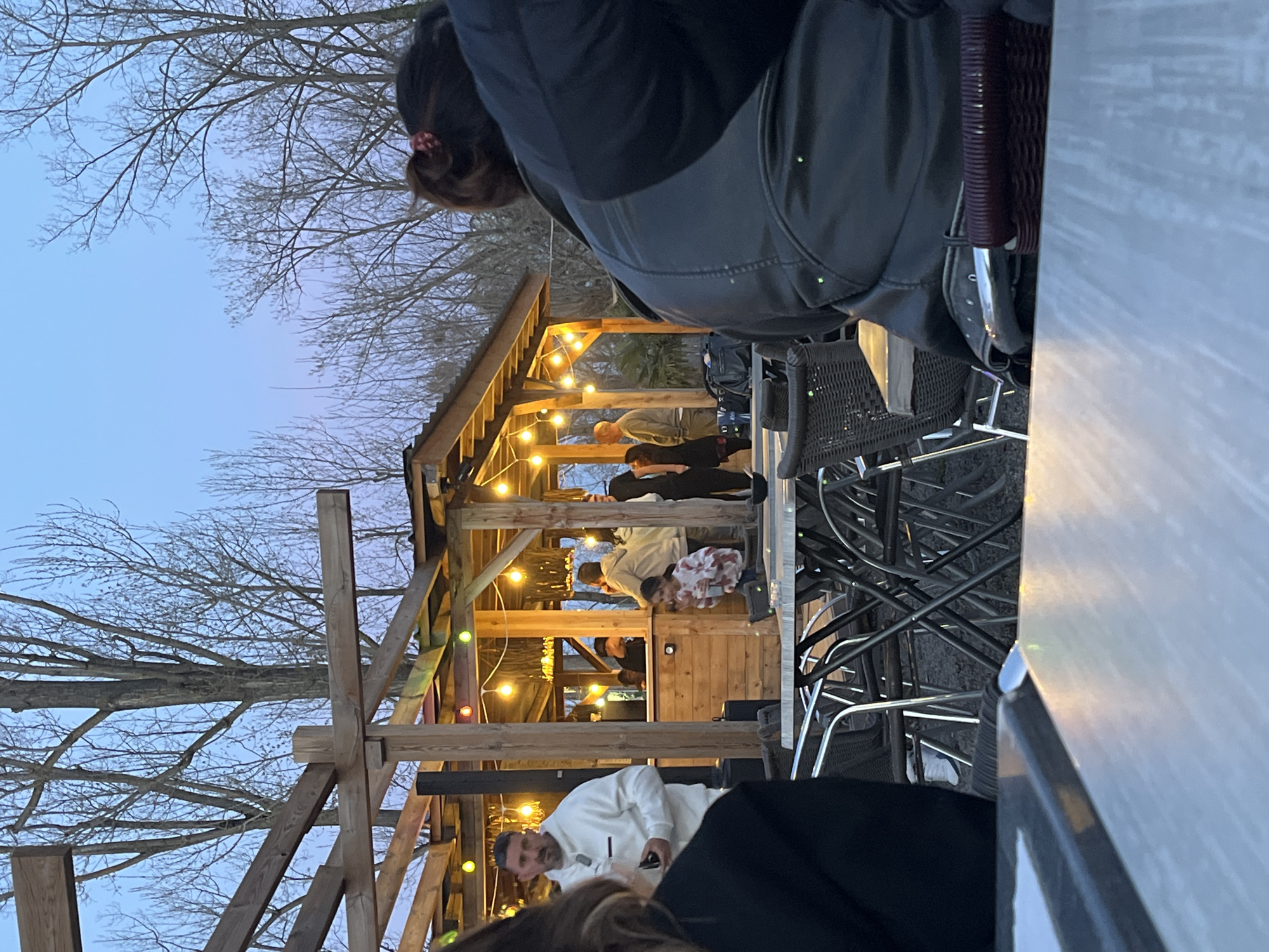 Woman documents evening visit to Veauchette restaurant