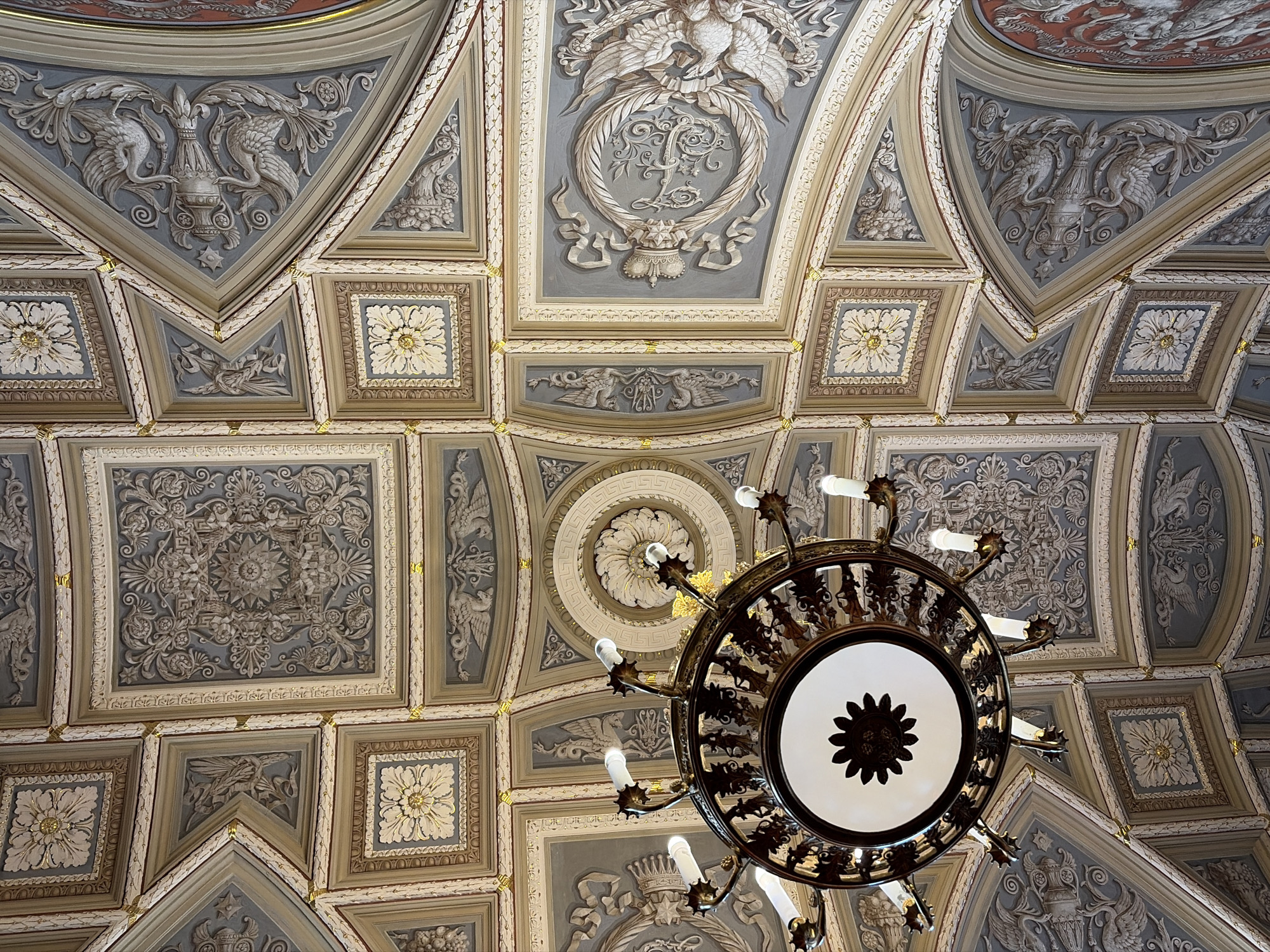 Inside a gilded Saint Petersburg palace or museum