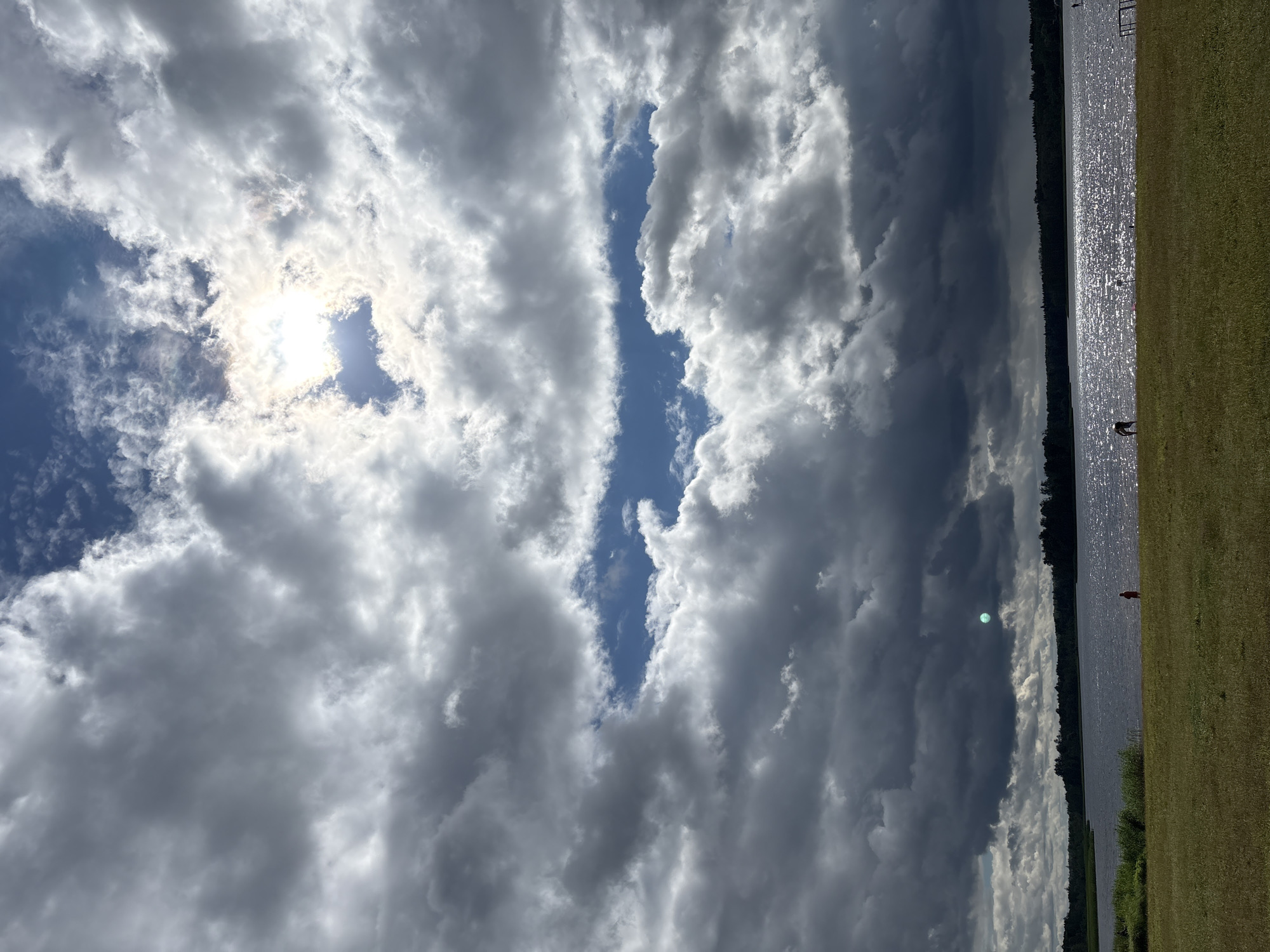 Afternoon at a Belarusian lake on a moody summer day