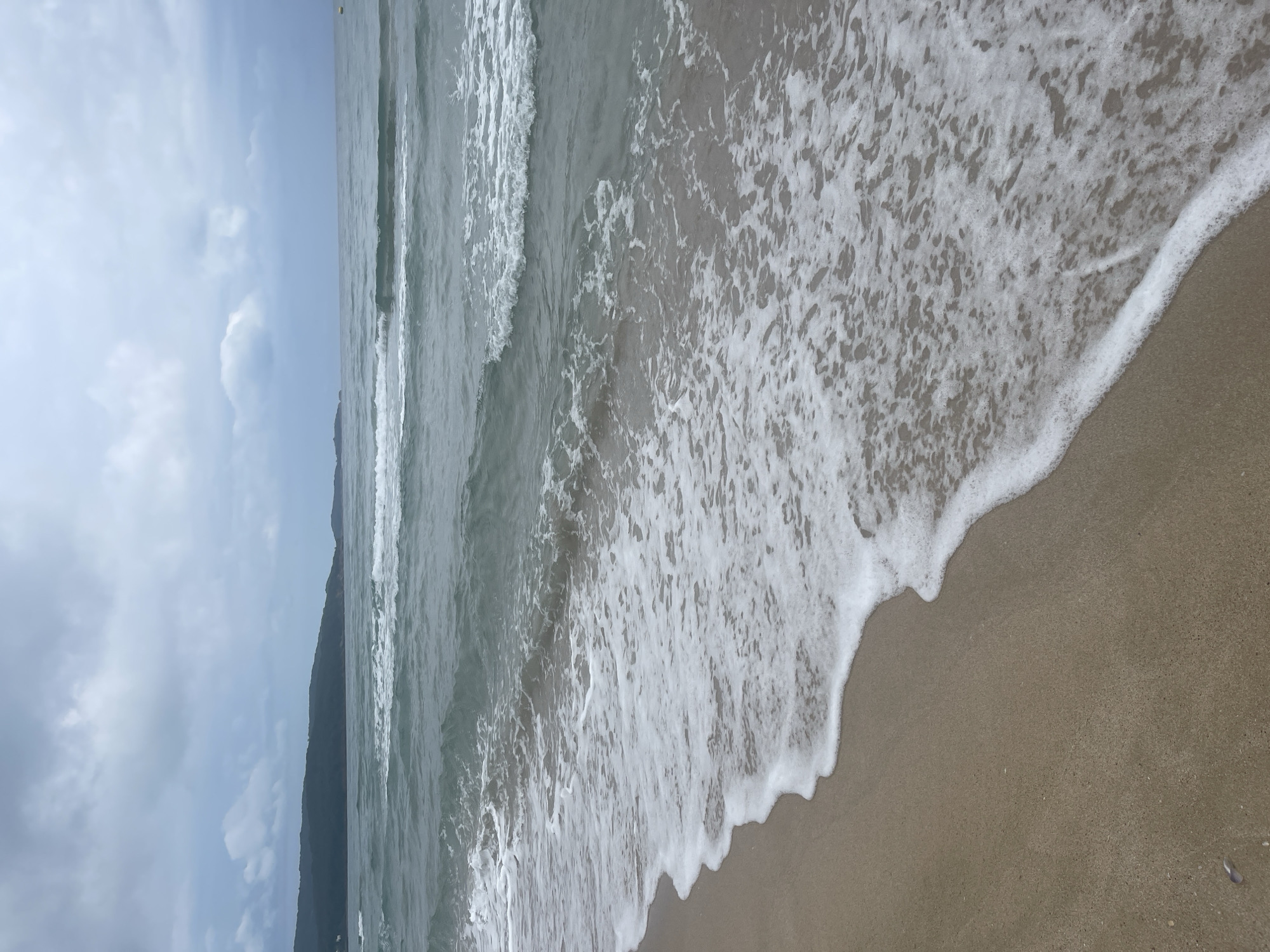Quiet, overcast morning on the Primorsko shoreline