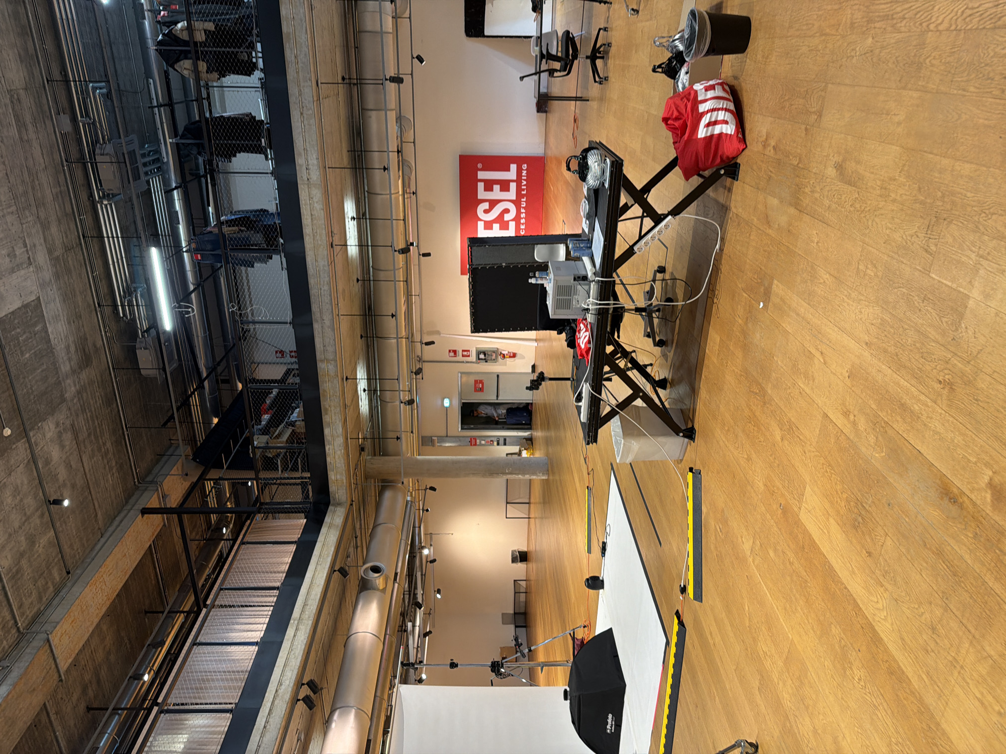 Large studio or warehouse space documented in Mirabella, Italy