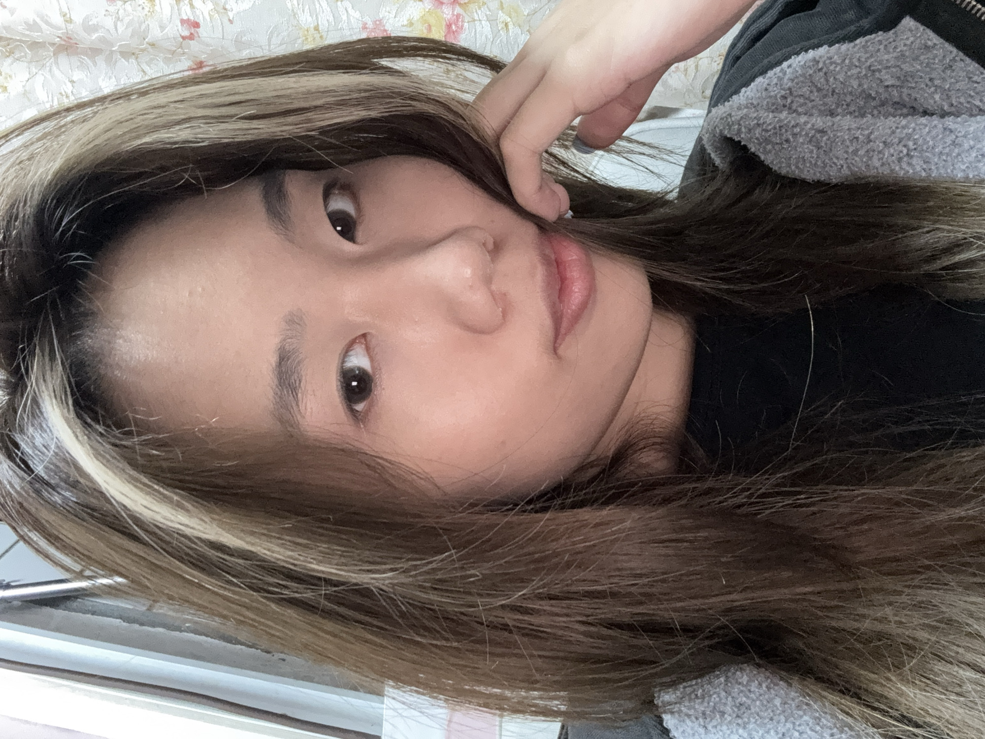 Woman takes selfies in Shapingba District, China