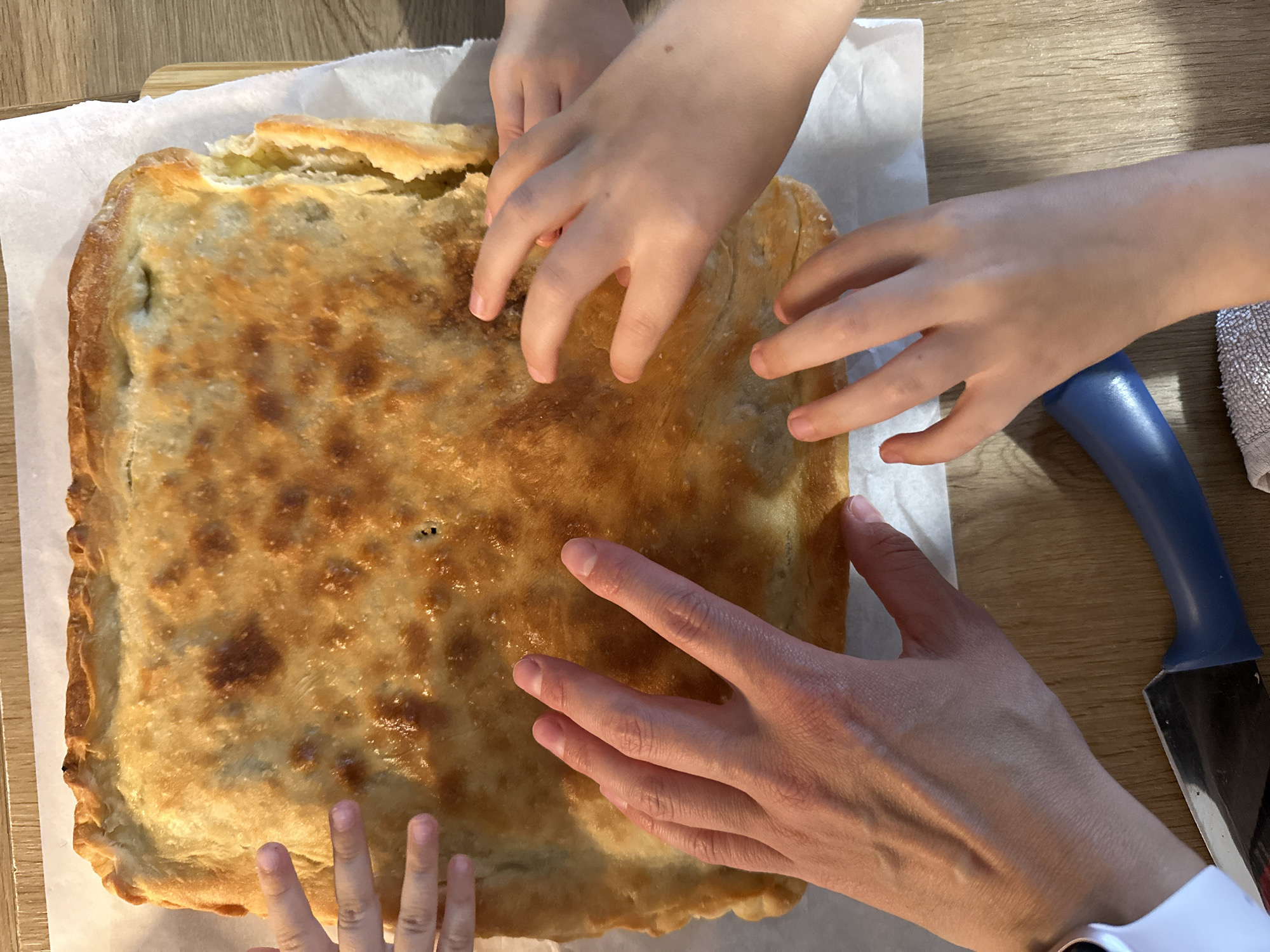 Family cooking and baking activities documented in Fethiye kitchens