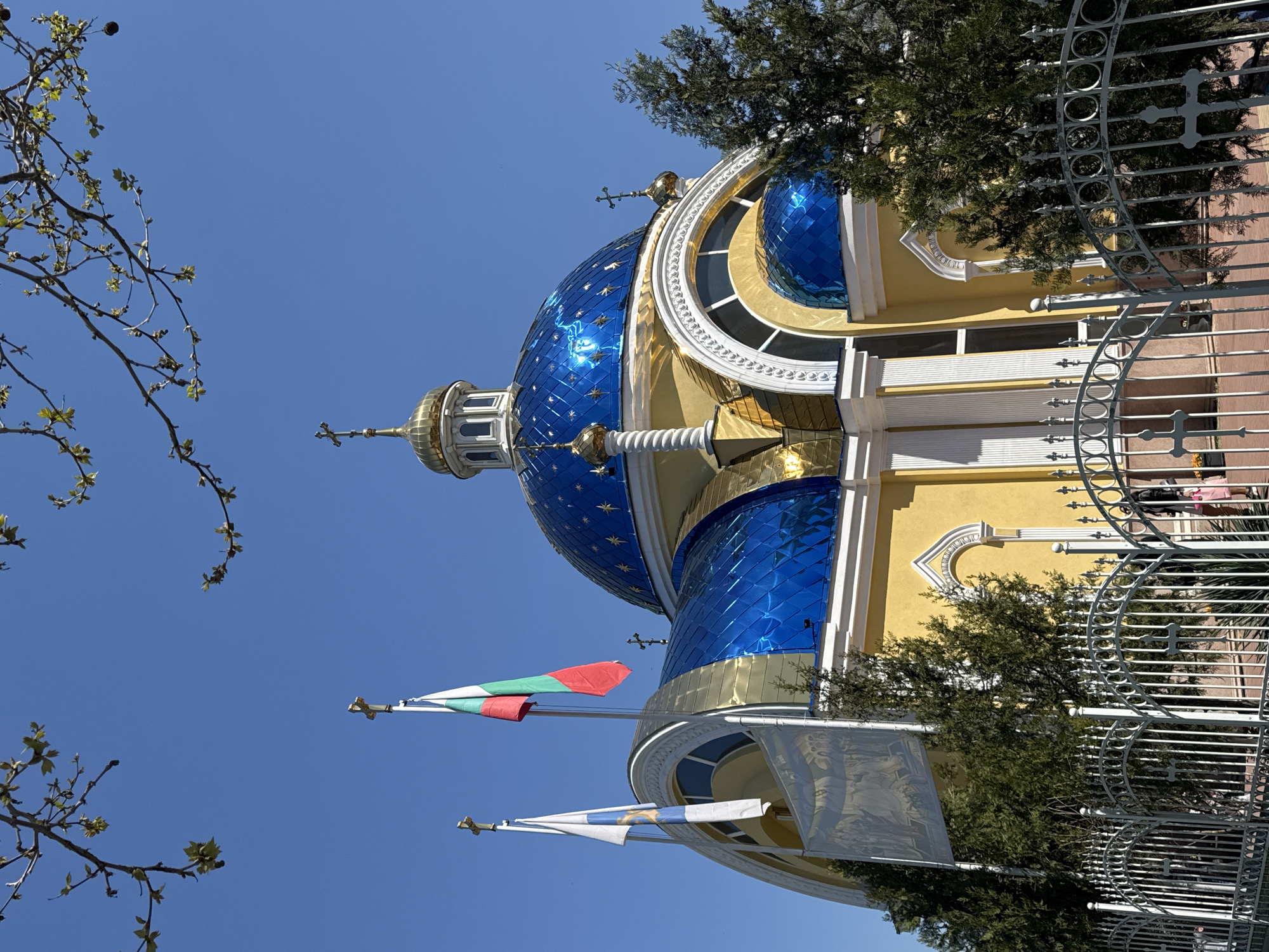 Spring morning walk captures Plovdiv's Orthodox churches and blossoms
