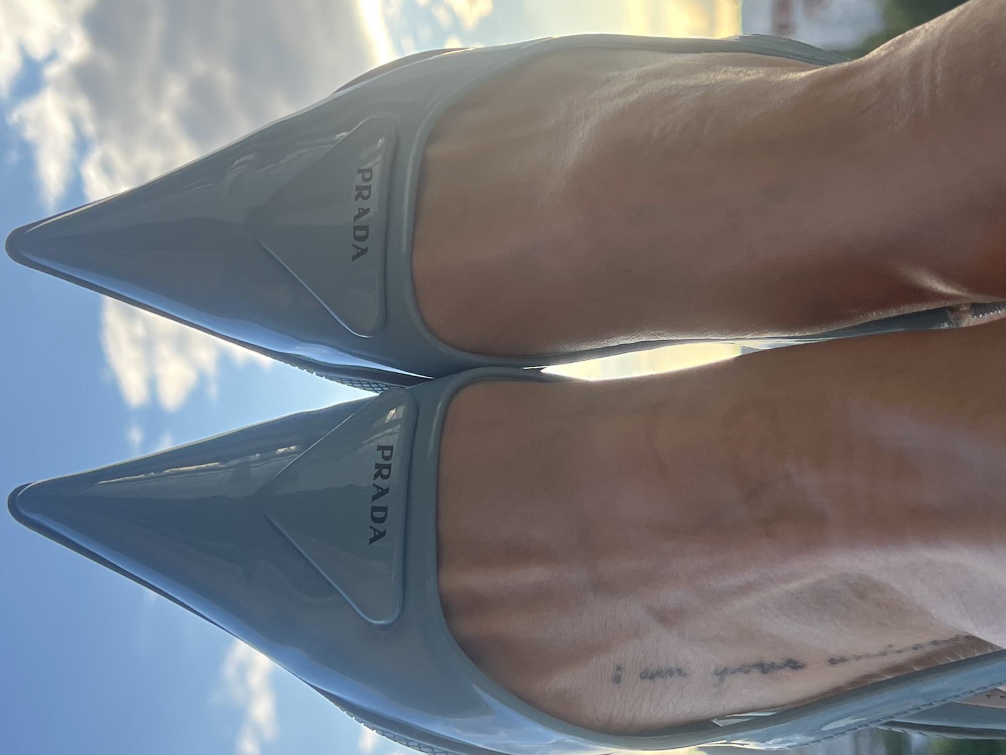 Blue Prada heels, roses, and khinkali in St. Petersburg