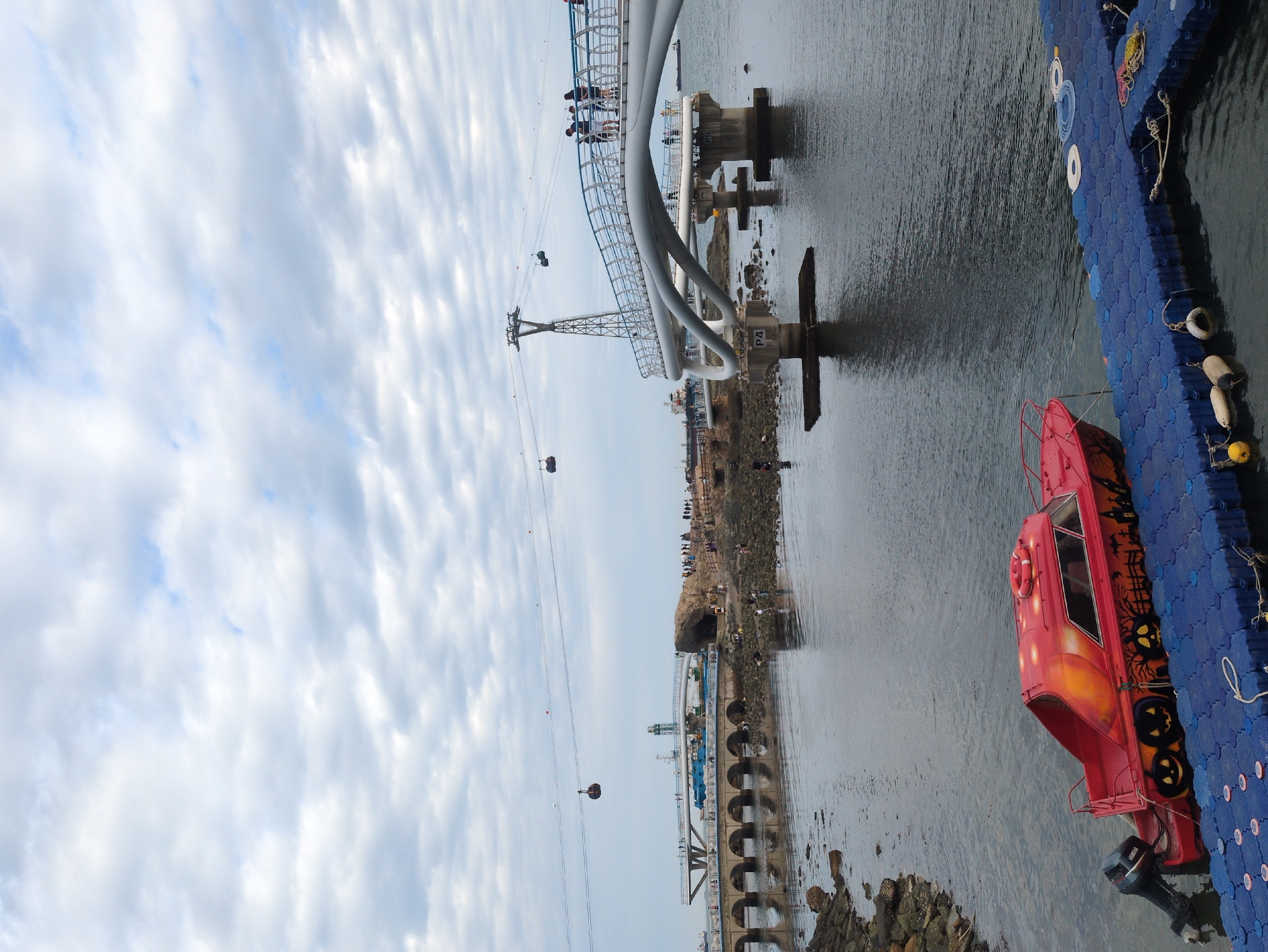 Morning activity observed at Busan beaches and Songdo Skywalk
