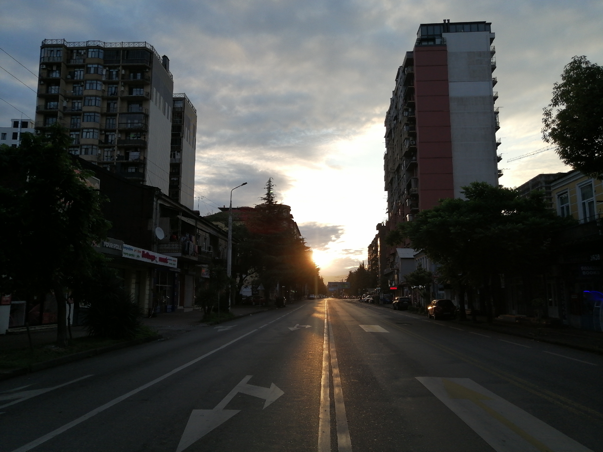 Street scenes and landmarks across Batumi on a July evening